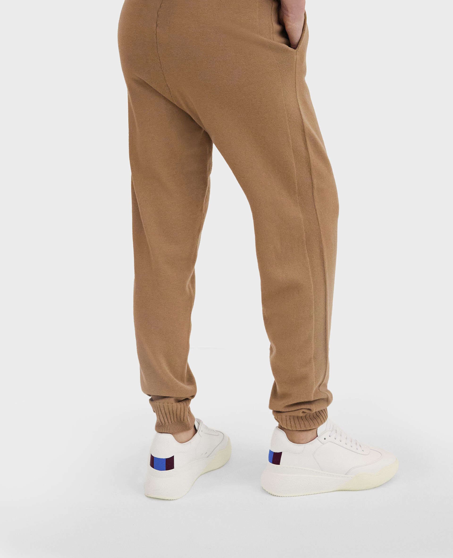 Mid-Rise Tapered Joggers-Black-large image number 3