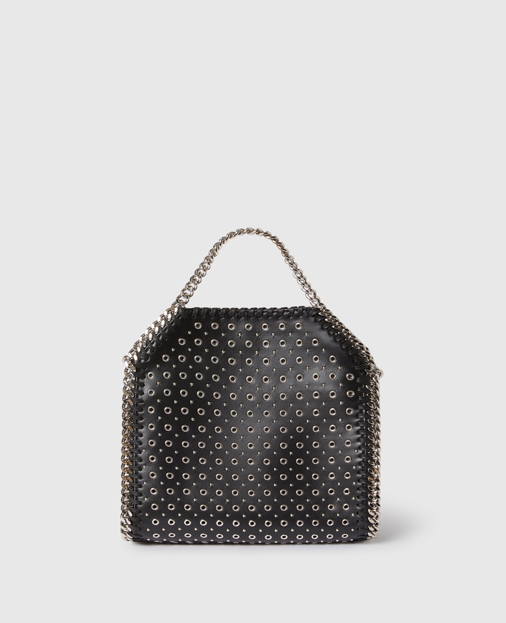 Women Black Falabella Eyelet-Stud Mini Tote Bag | Stella McCartney US