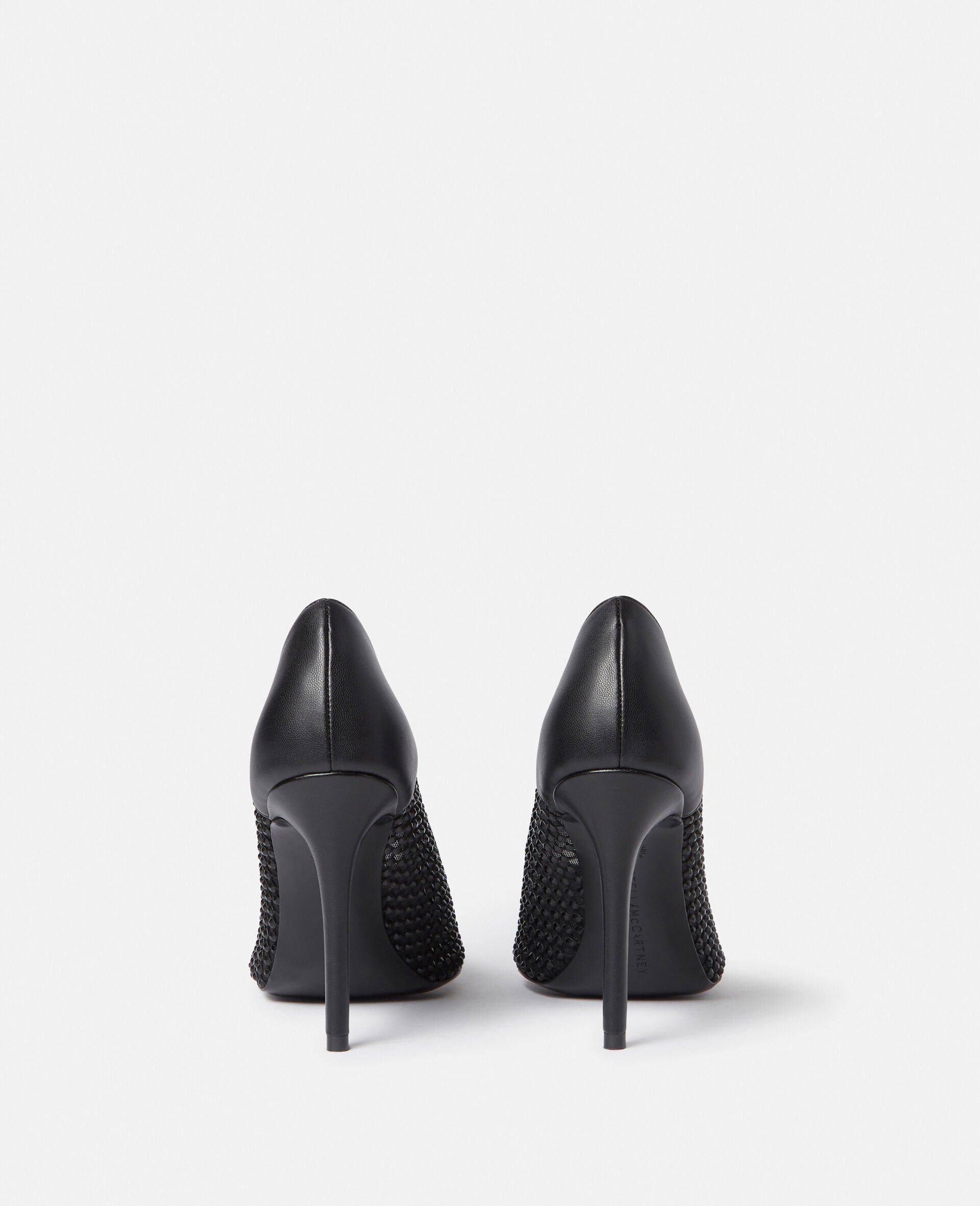 Stella Iconic Studded Mesh Pumps-Black-large Stella Iconic Studded Mesh Pumps-Black-large image number 1