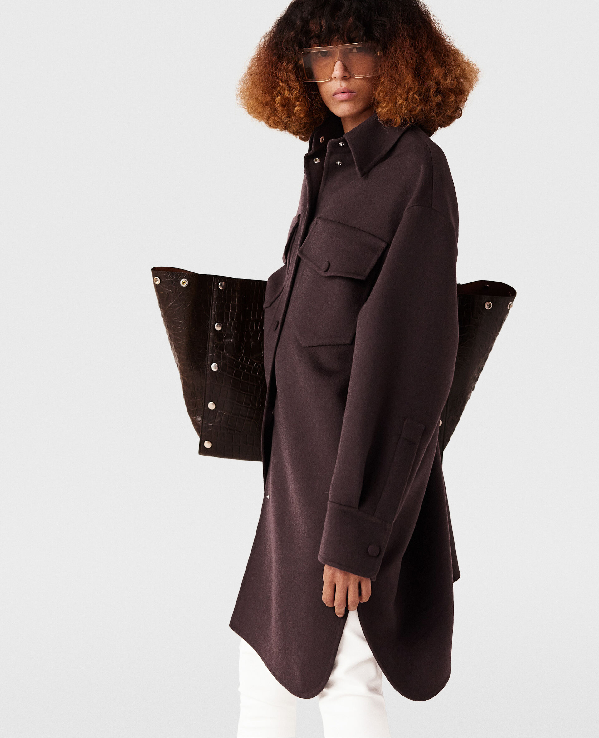 Double-Faced Long-Sleeve Shirt-Brown-large Double-Faced Long-Sleeve Shirt-Brown-large image number 3