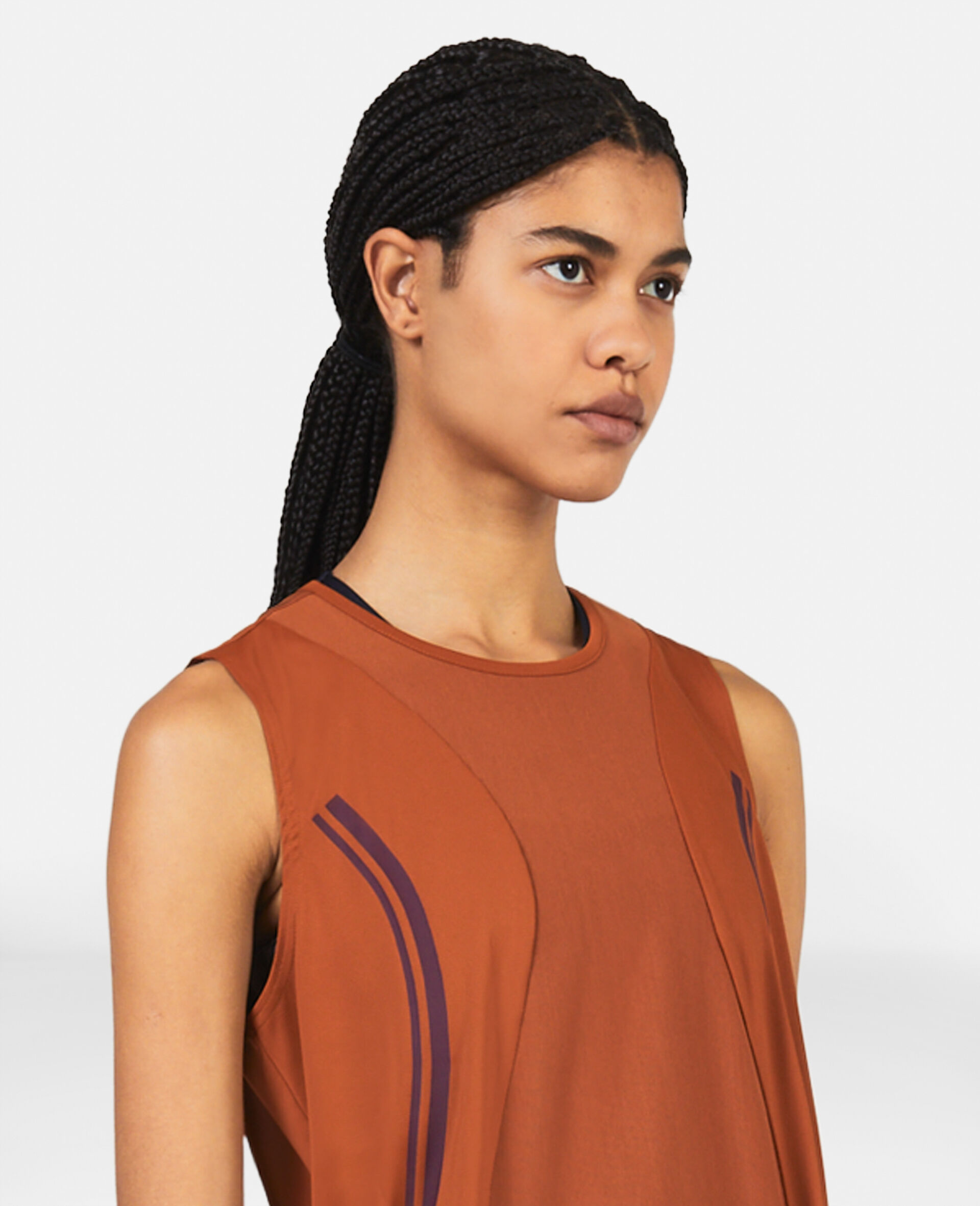 TruePace Running Tank Top-Brown-large image number 3