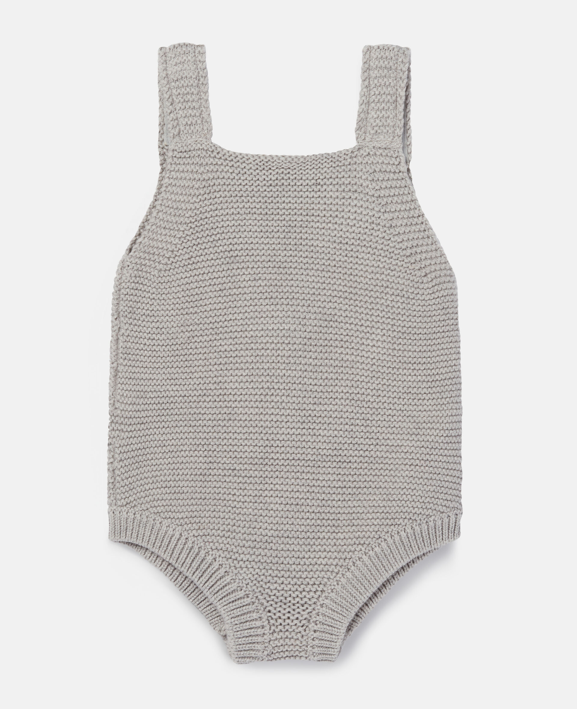 Knit Fox Bodysuit-Grey-large image number 3