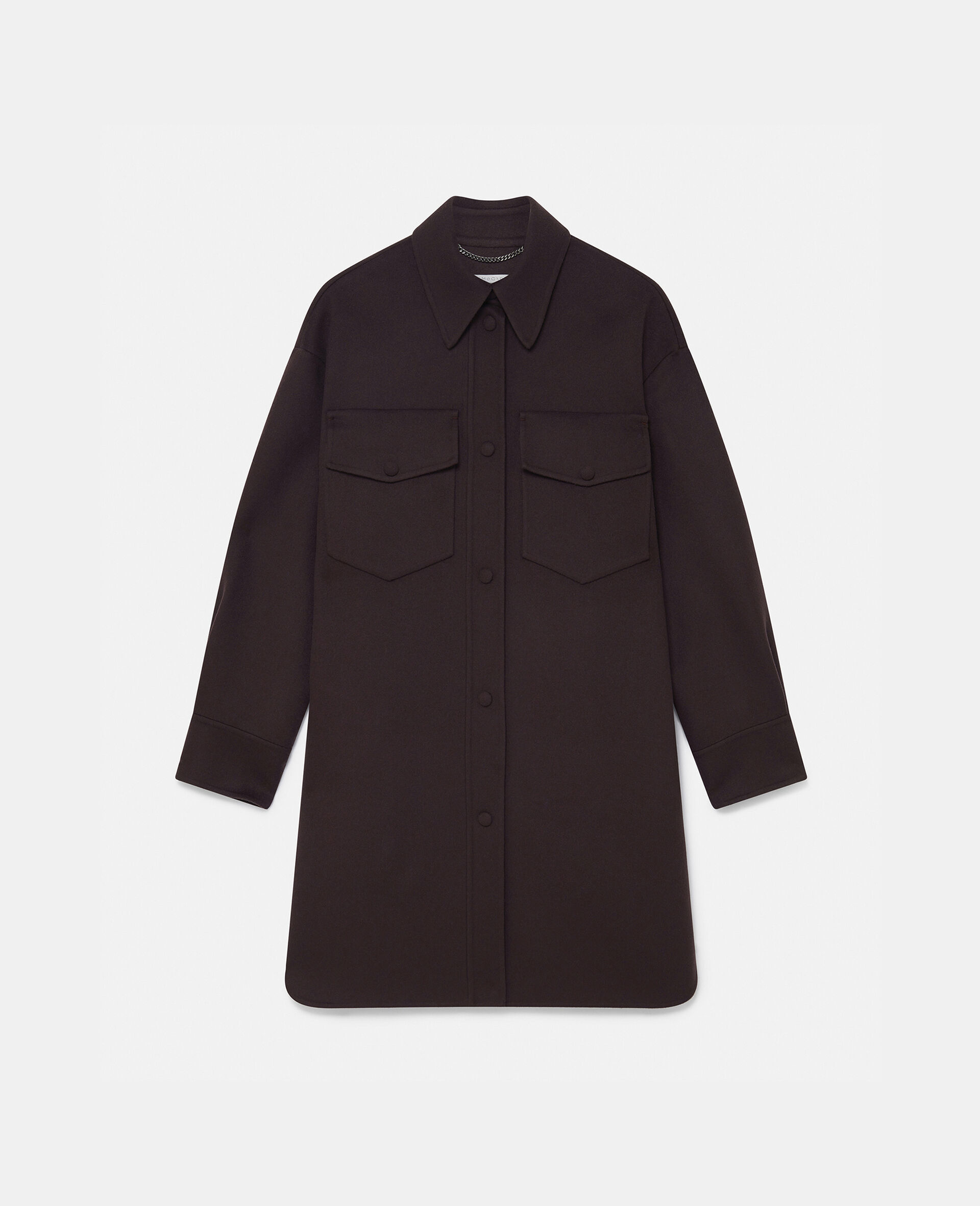 Double-Faced Long-Sleeve Shirt-Brown-large image number 0