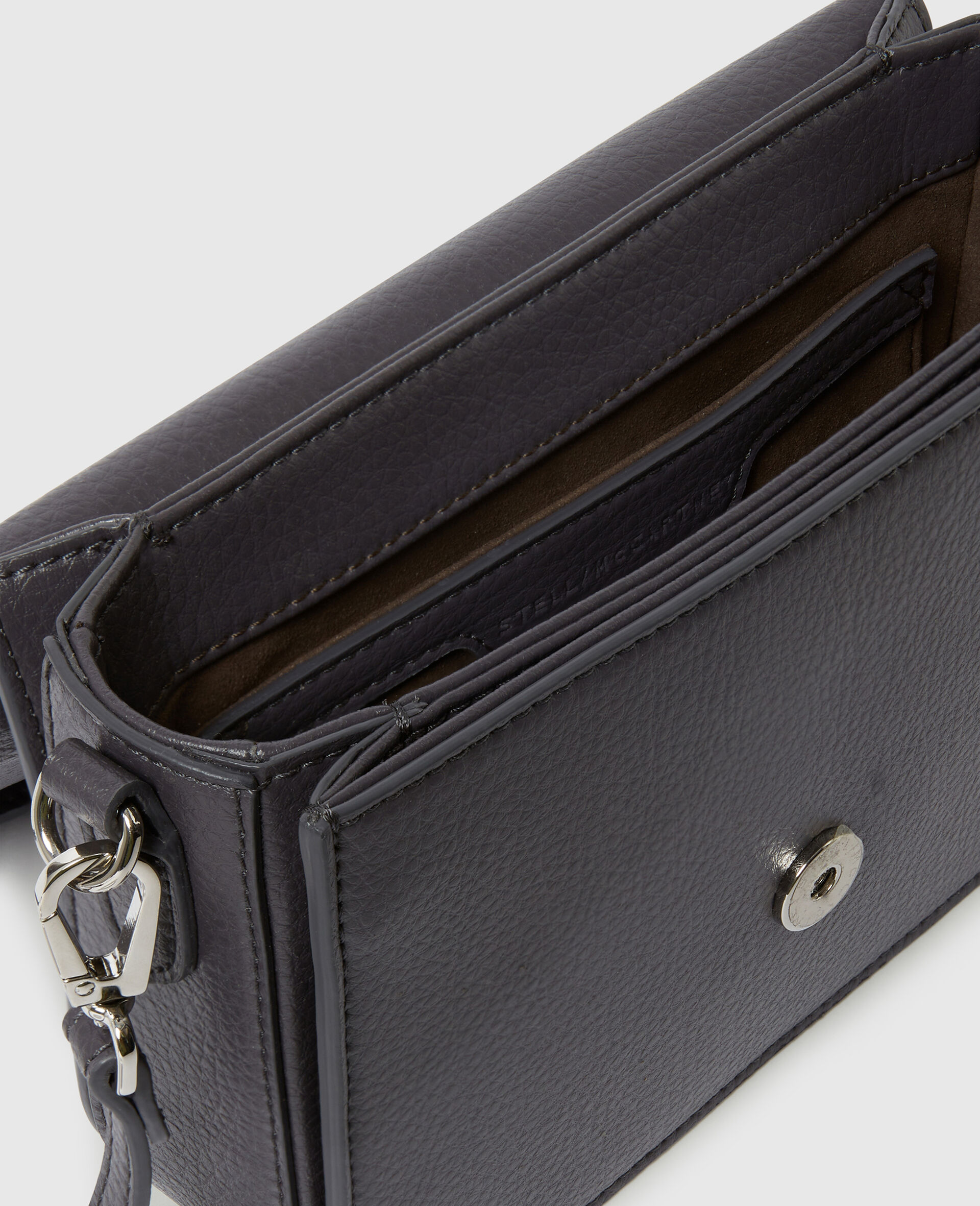 Logo Messenger Crossbody Bag-Grey-large image number 3