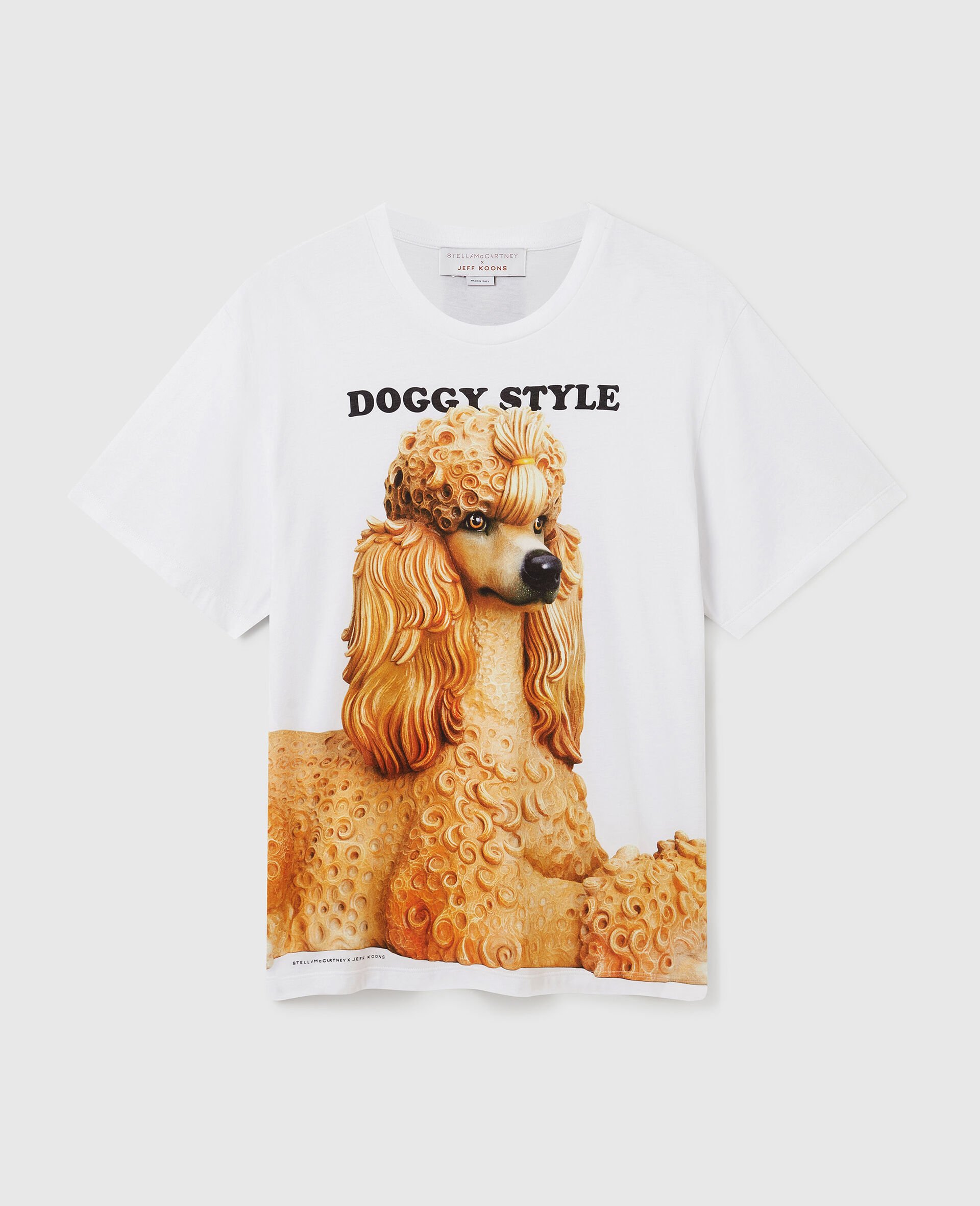 T shirt Doggy Style Jeff Koons-Blanc-medium
