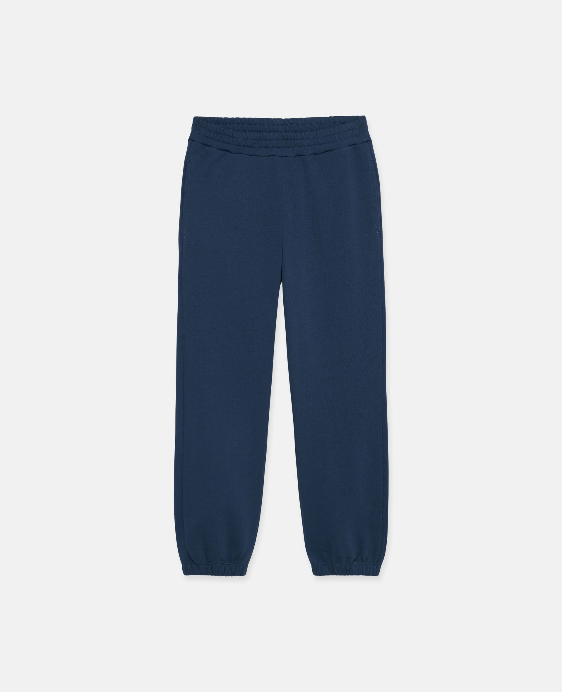 Pantalon de jogging à disque avec logo-Bleu-medium