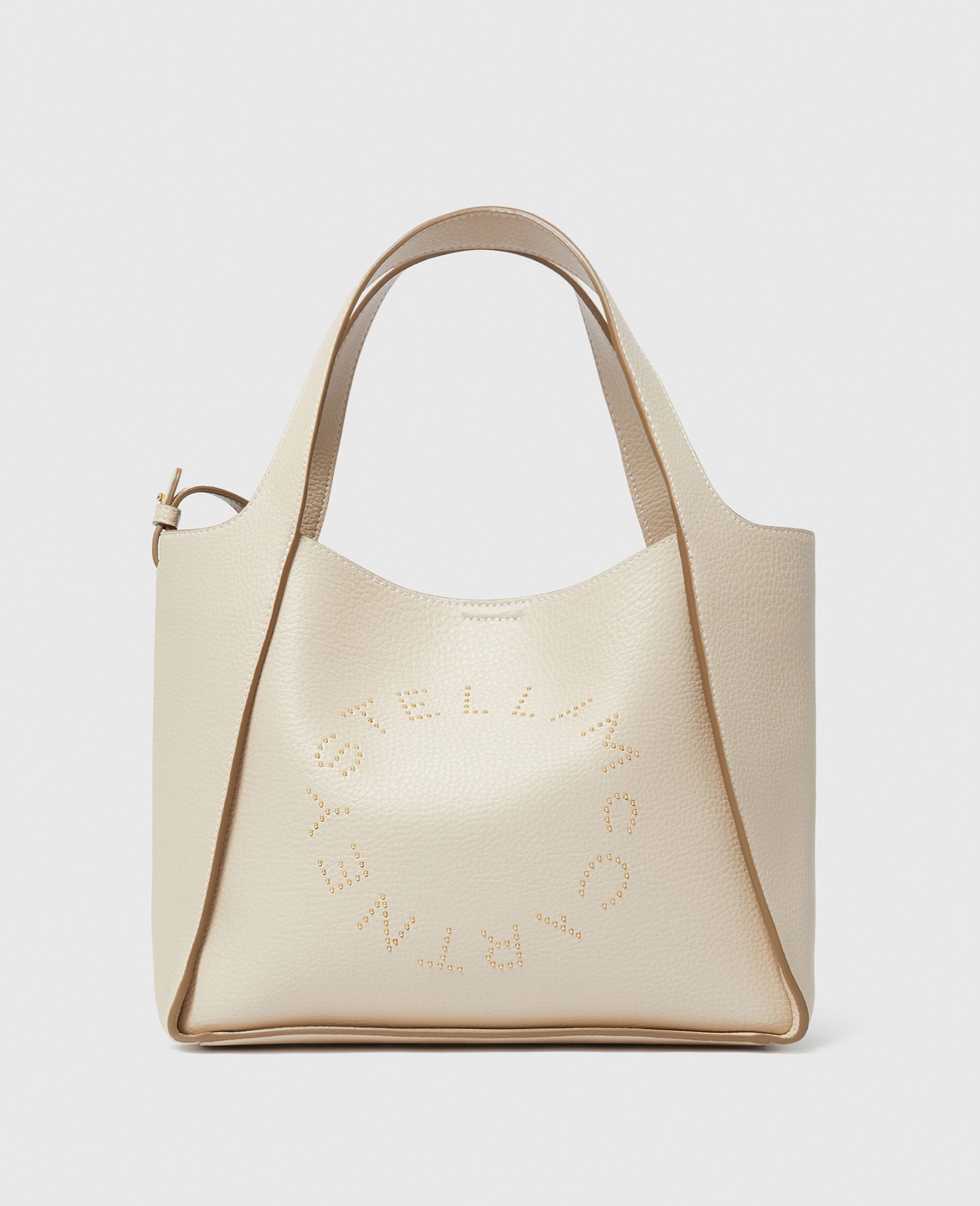 Logo Top Handle Crossbody Tote Bag-Brown-large image number 0