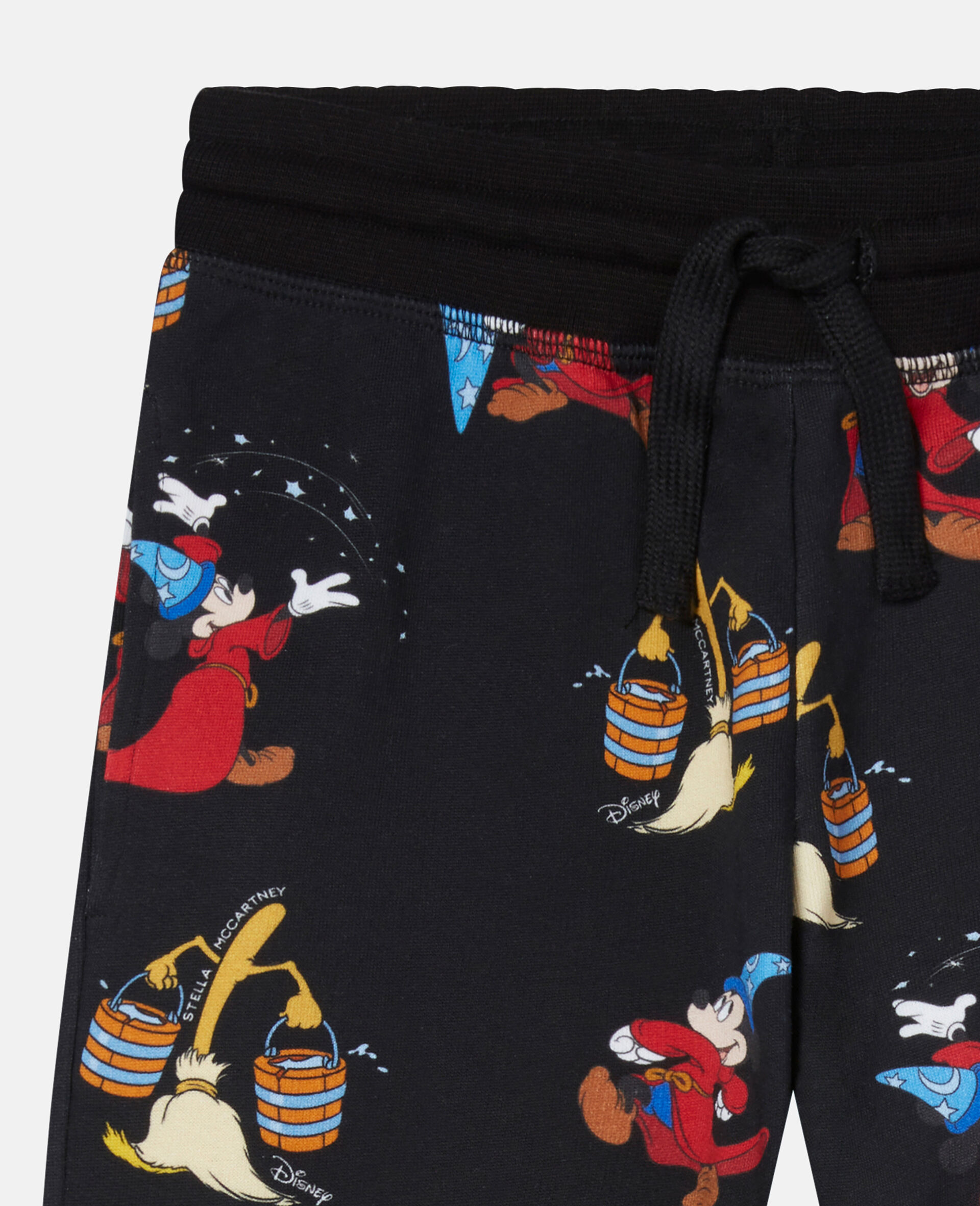 Fantasia Mickey Print Cotton Joggers-Black-large image number 1
