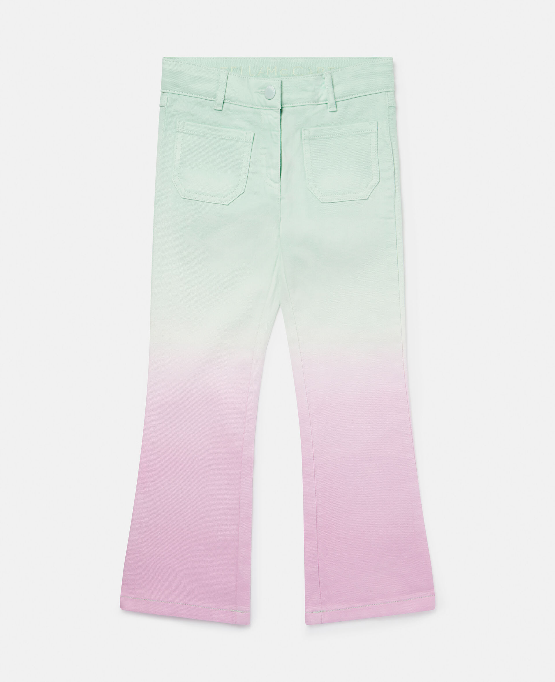 Ombré Patch Pocket Straight Leg Jeans-Multicoloured-medium