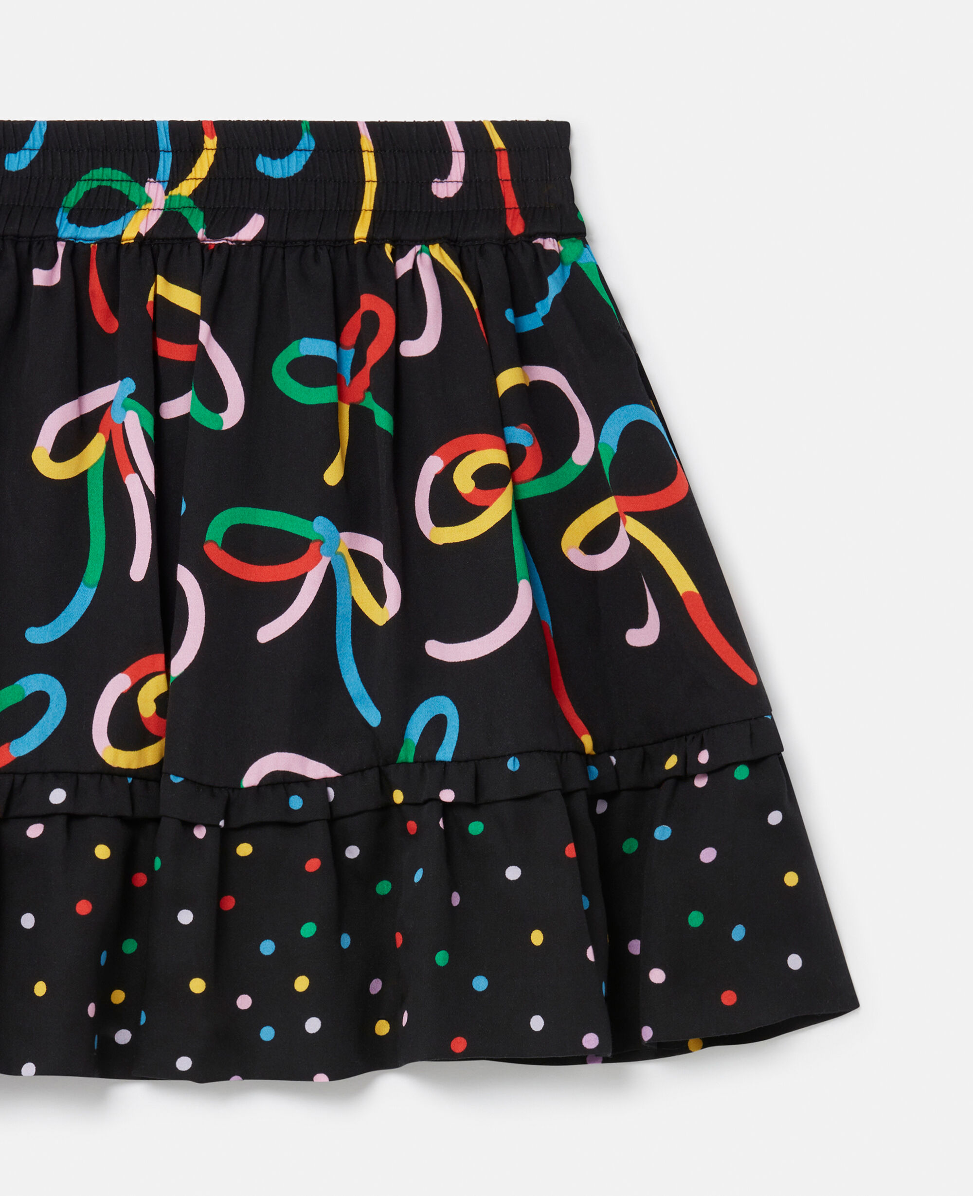 【送料&関税込】Stella McCartney Printed Skirt STELLA MCCARTNEY Ruched printed stretch-mesh midi skirt