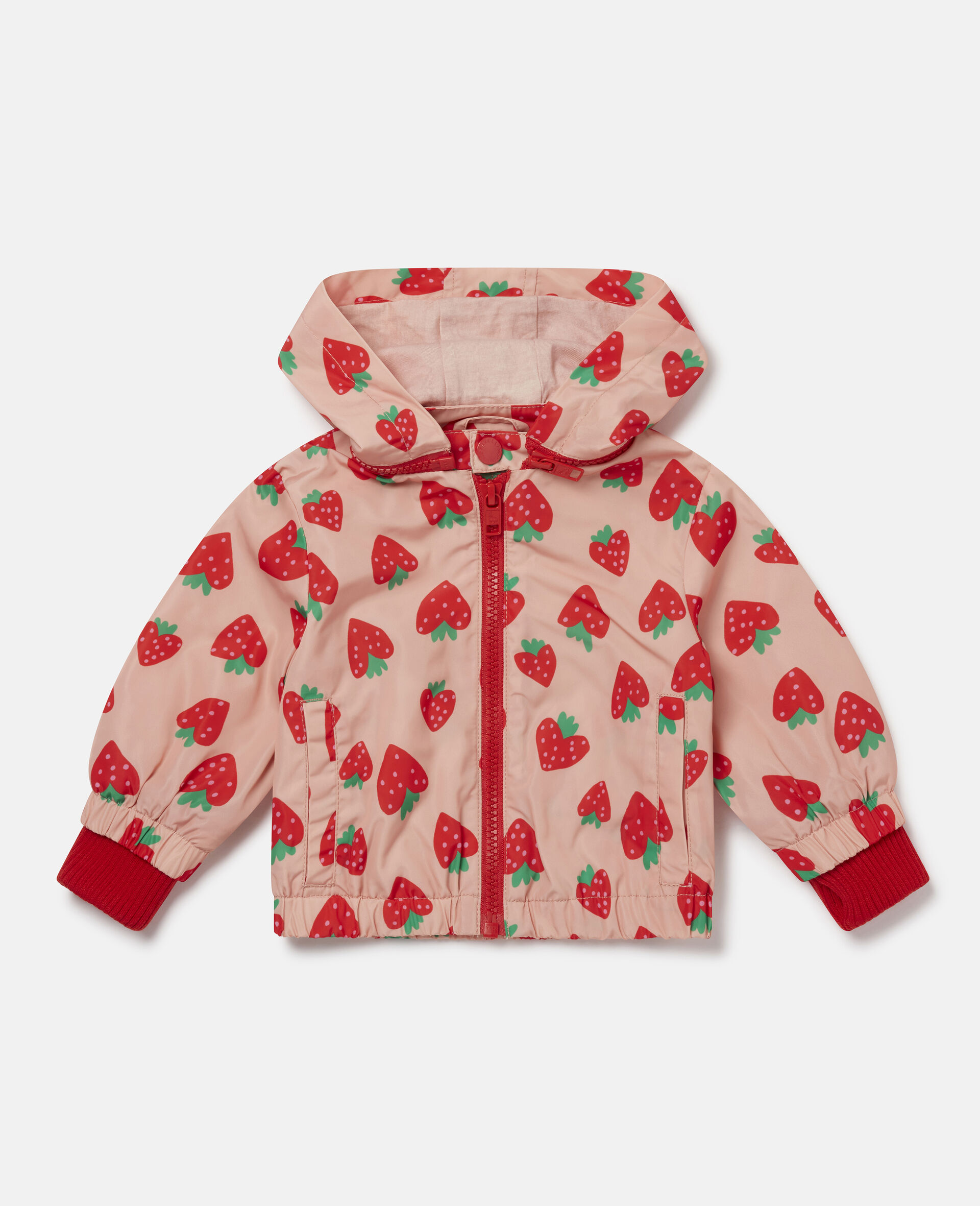 Strawberry Print Jacket-Pink-large image number 0