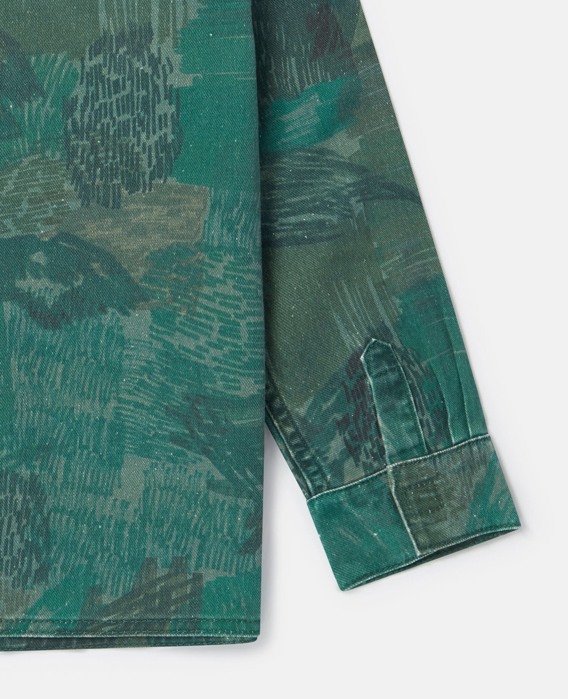 Scribble Print Shacket-Green-large Scribble Print Shacket-Green-large image number 3