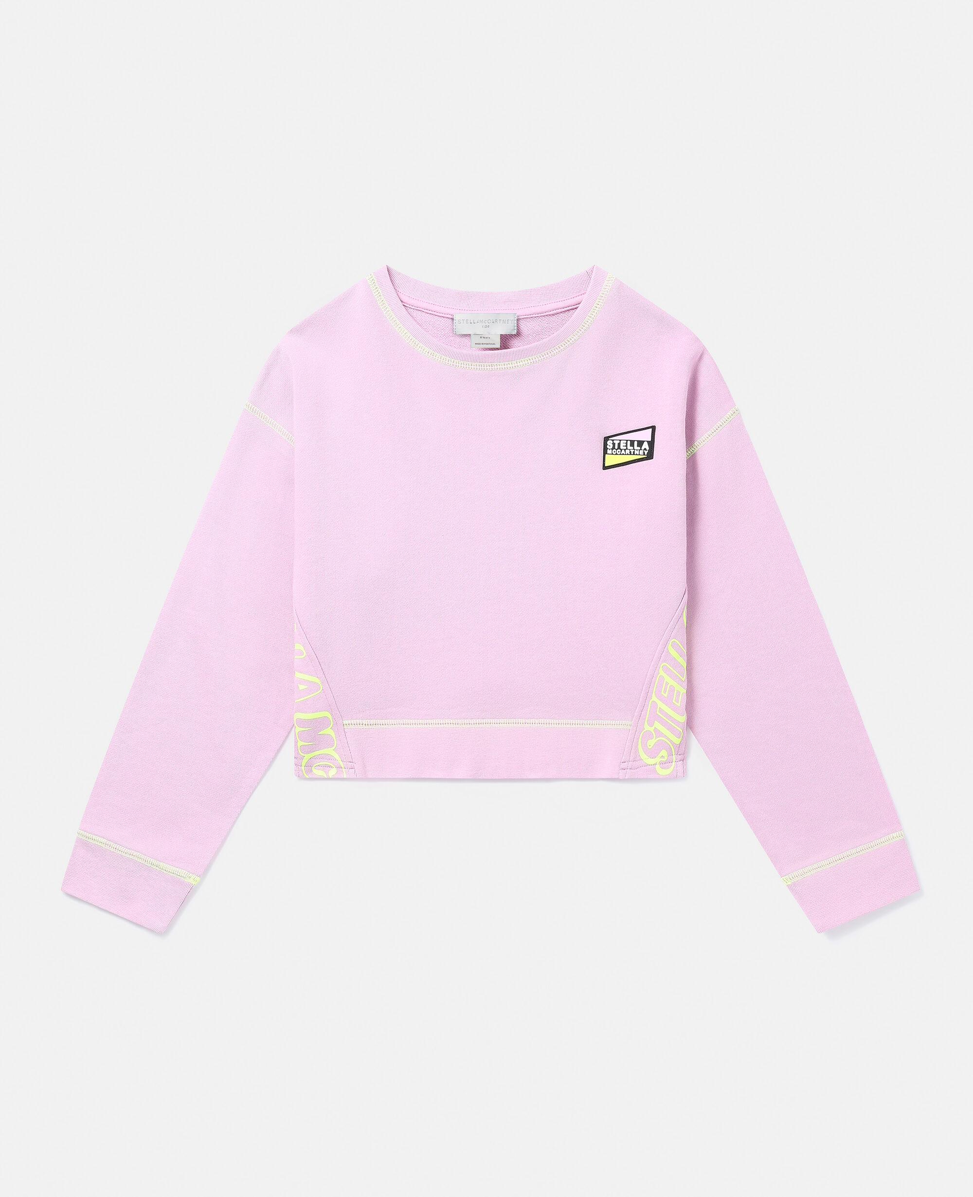 Adidas side clearance tape cropped sweatshirt