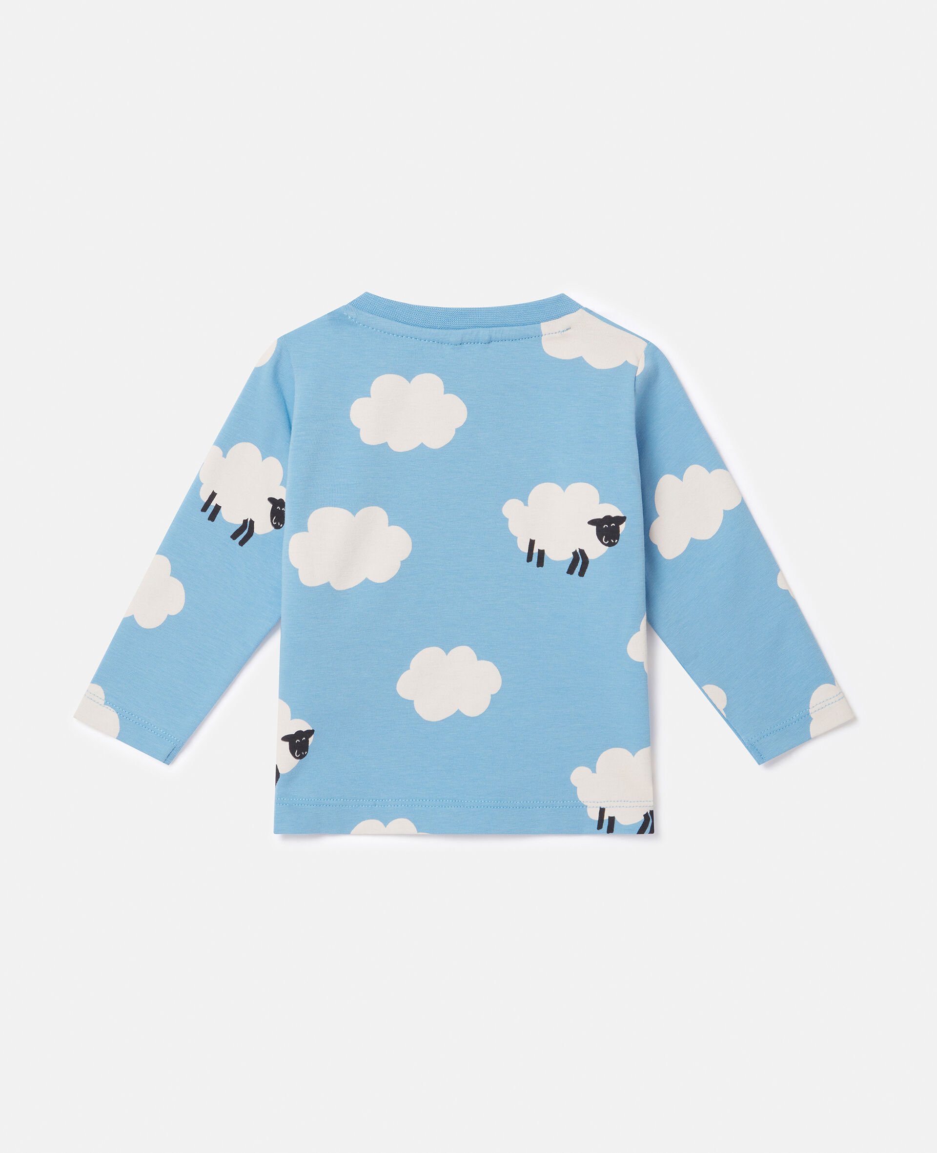 Sheep Pattern Long-Sleeve T-Shirt -Blue-large Sheep Pattern Long-Sleeve T-Shirt -Blue-large image number 2