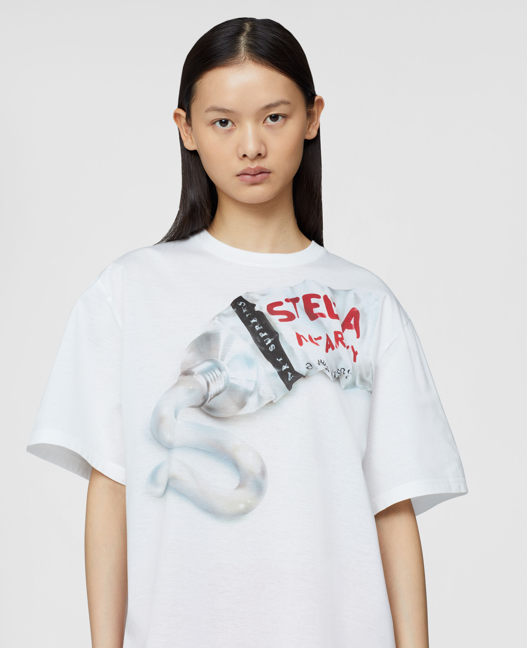 Donna Abbigliamento da T-shirt e top da Top a manica lunga Maglia by Stella McCartney TrueStrength Long Sleeve Croppedadidas in Materiale sintetico di colore Grigio 