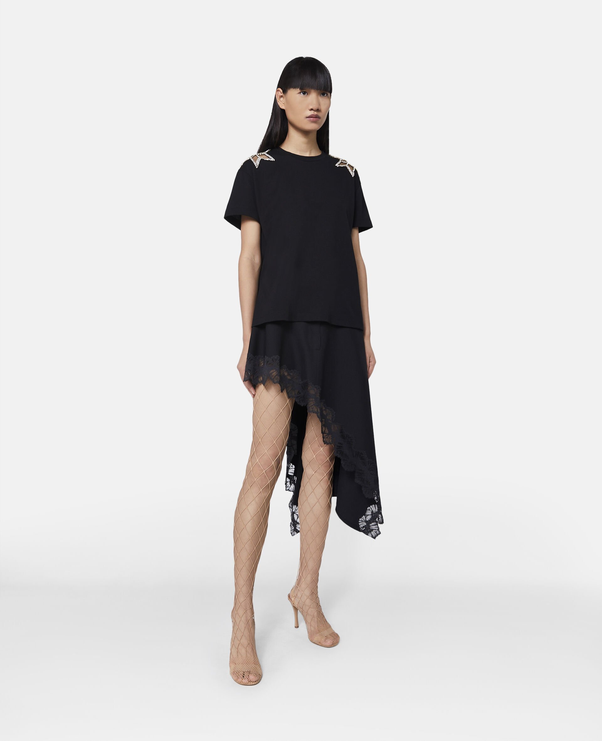 T shirt etoile diamantee-Noir-large image number 1