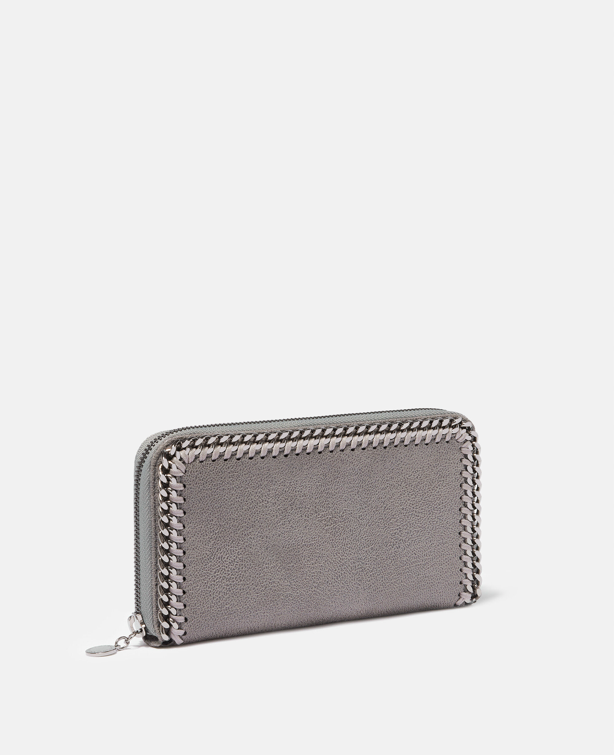 Women Grey Falabella Zip Continental Wallet Stella McCartney GB