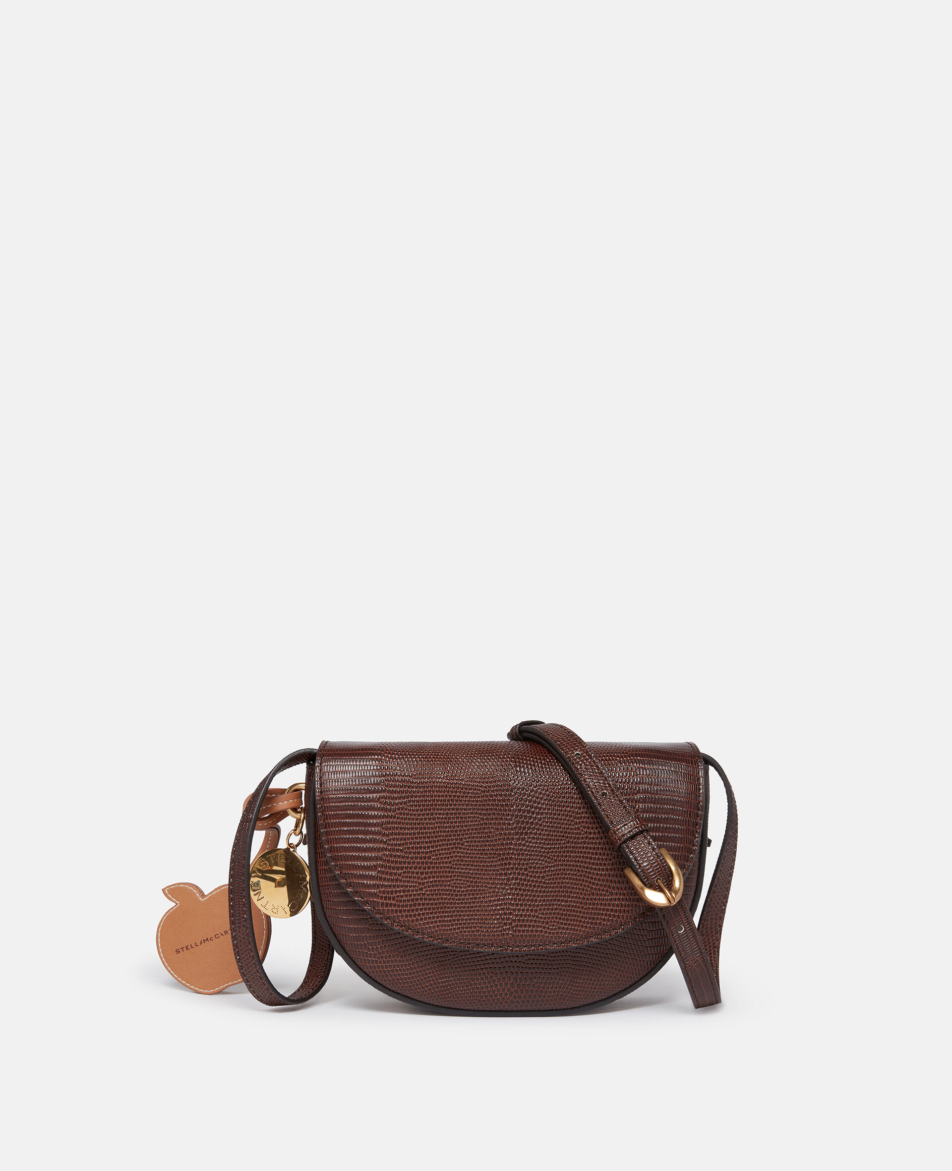 Frayme Scale-Embossed Shoulder Bag-Brown-large image number 0