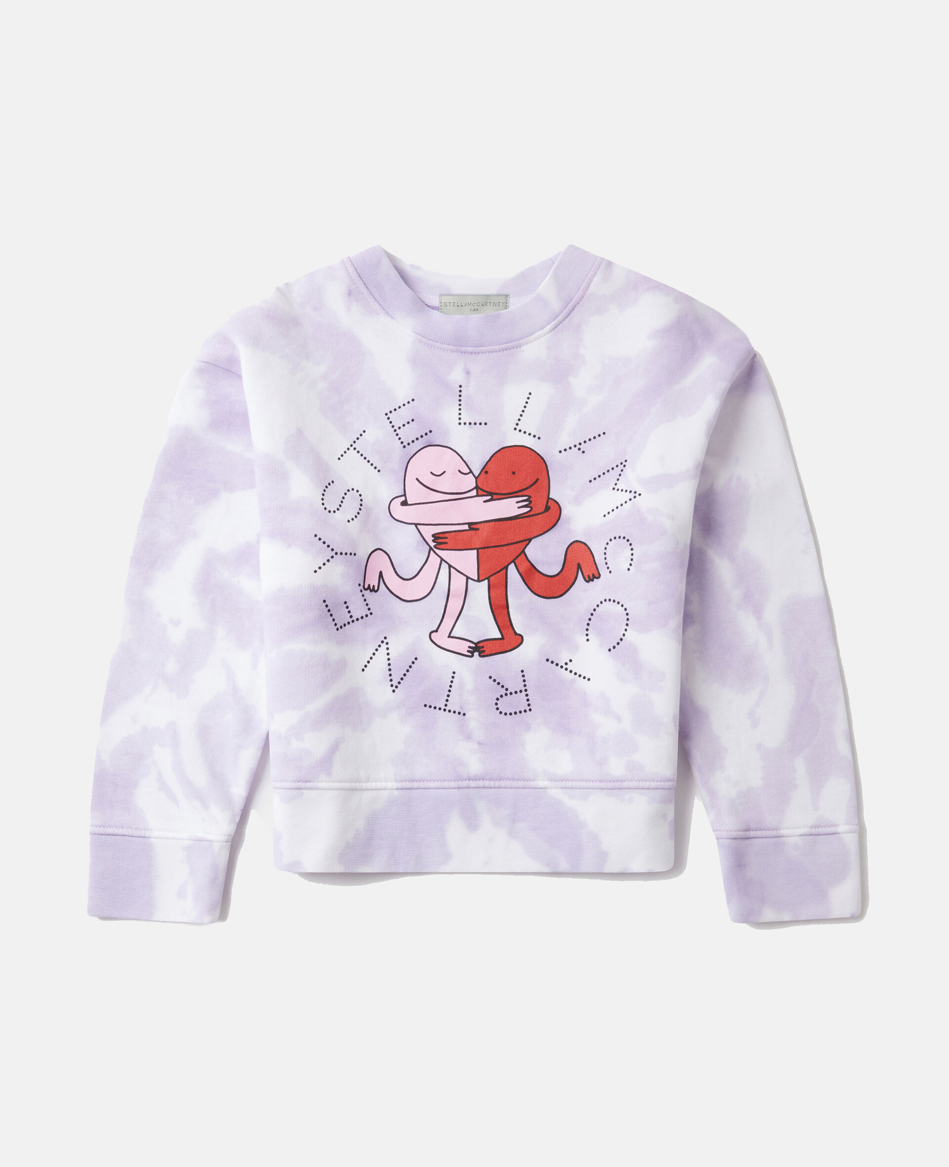 Earth Friends Graphic Tie-Dye Crewneck Sweatshirt-Multicoloured-large image number 0