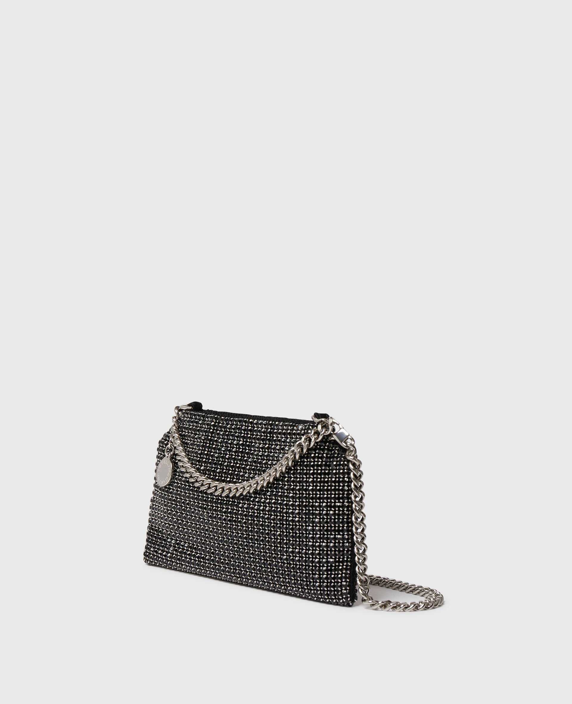 Sac a bandouliere en mesh a cristaux Falabella-Silver-large image number 2