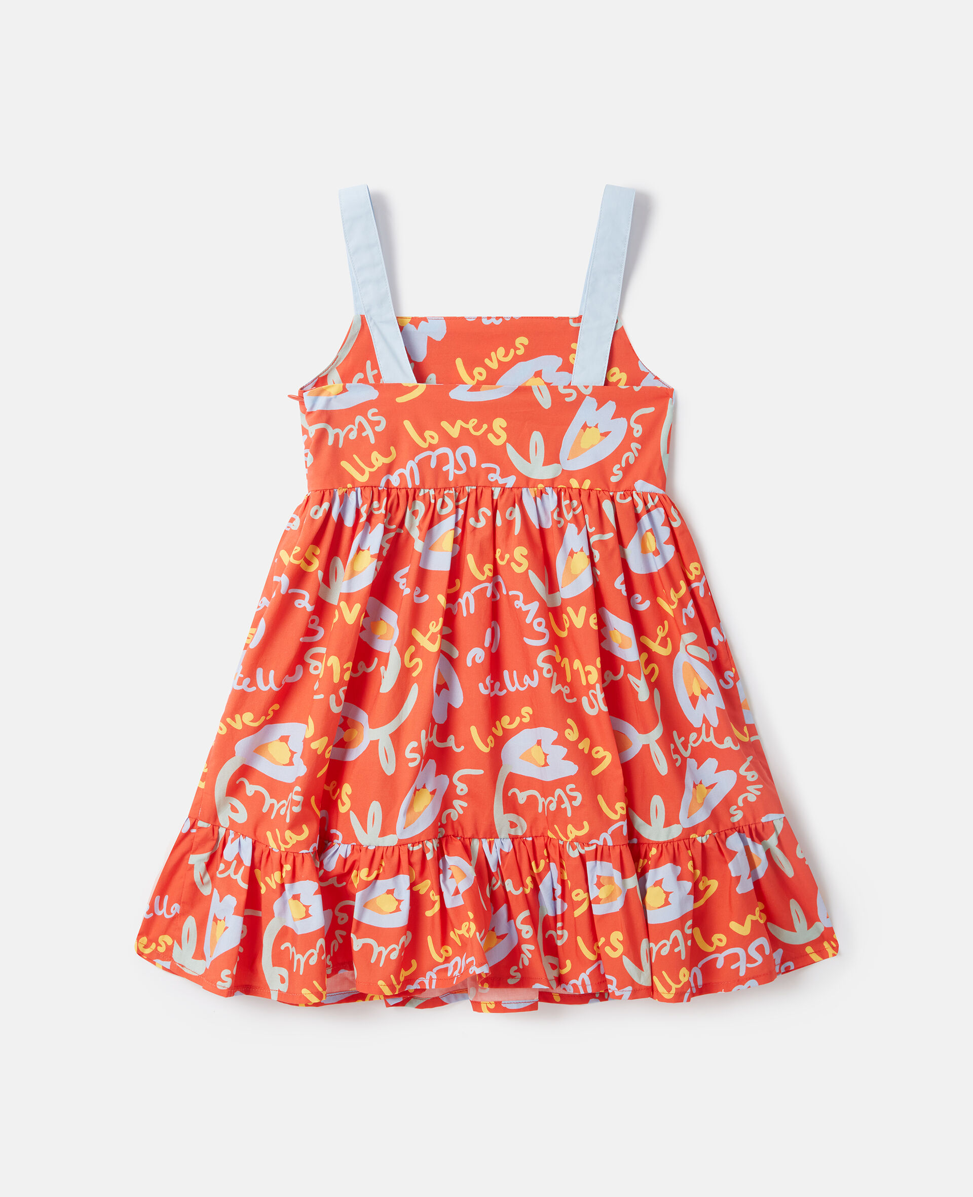 Abito Senza Maniche con Stampa Floreale-Rosso-large image number 2