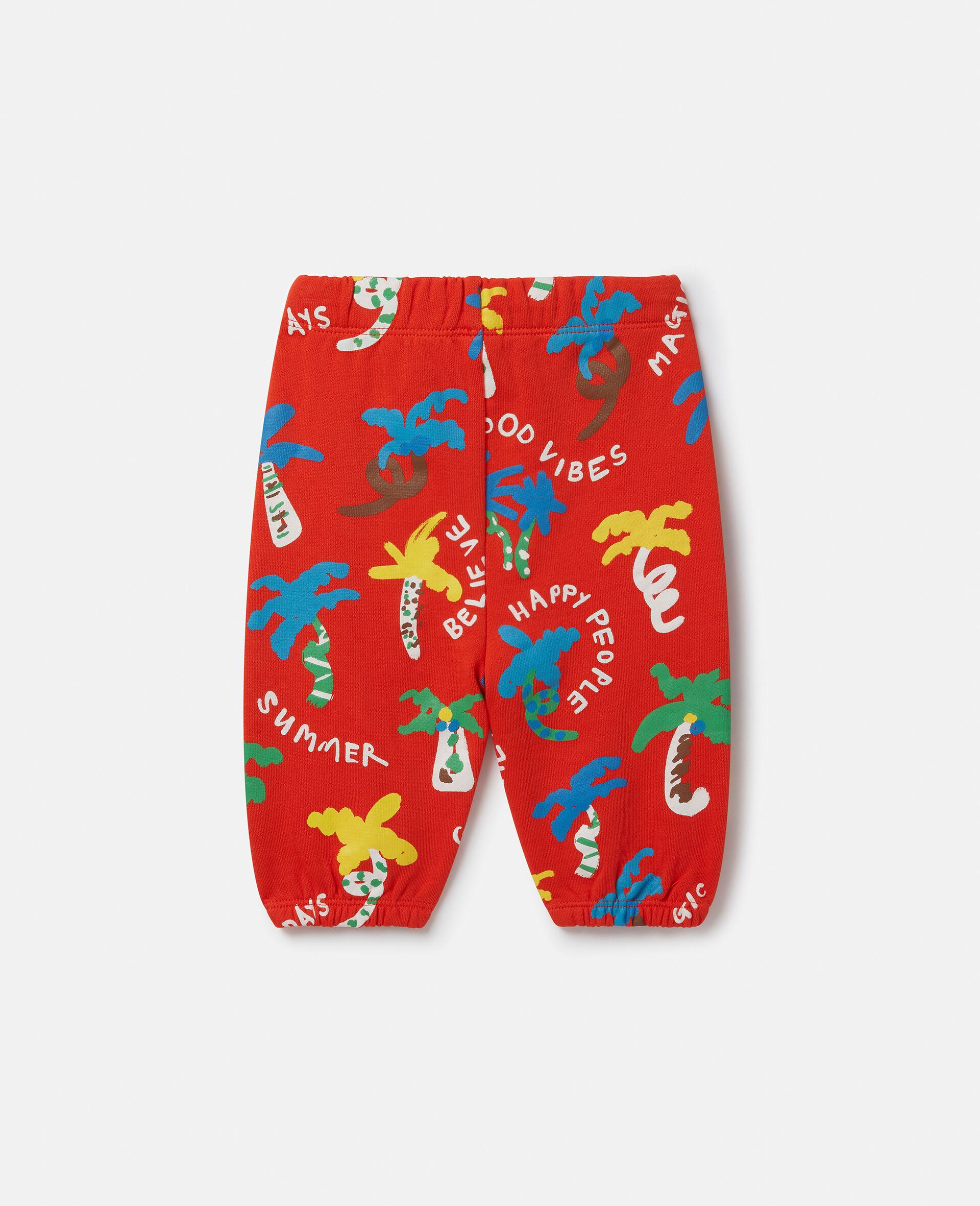 Good Vibes Palm Print Joggers-Red-large image number 2