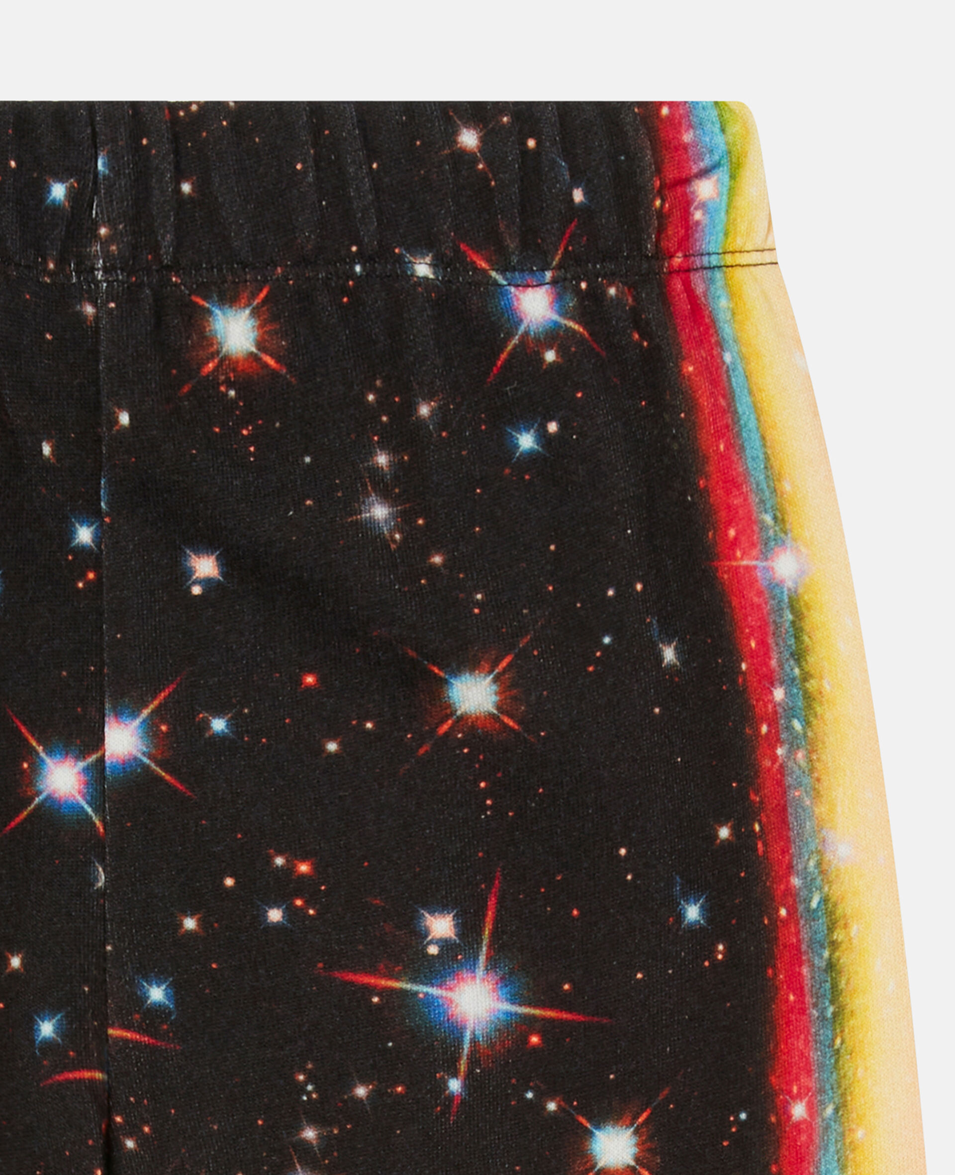 Cosmic Print Fleece Joggers-Black-large image number 2