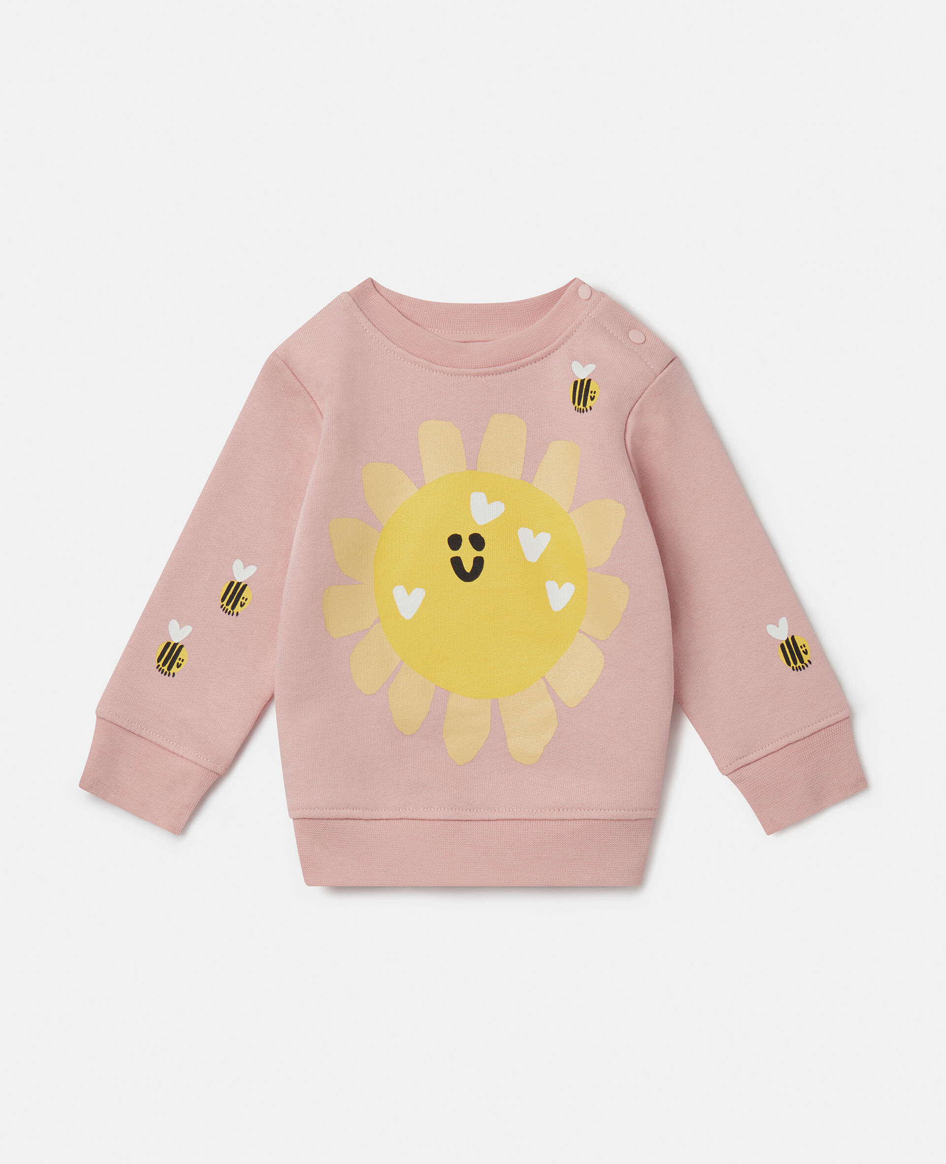 Sunshine Bumblebee Sweatshirt-Pink-medium