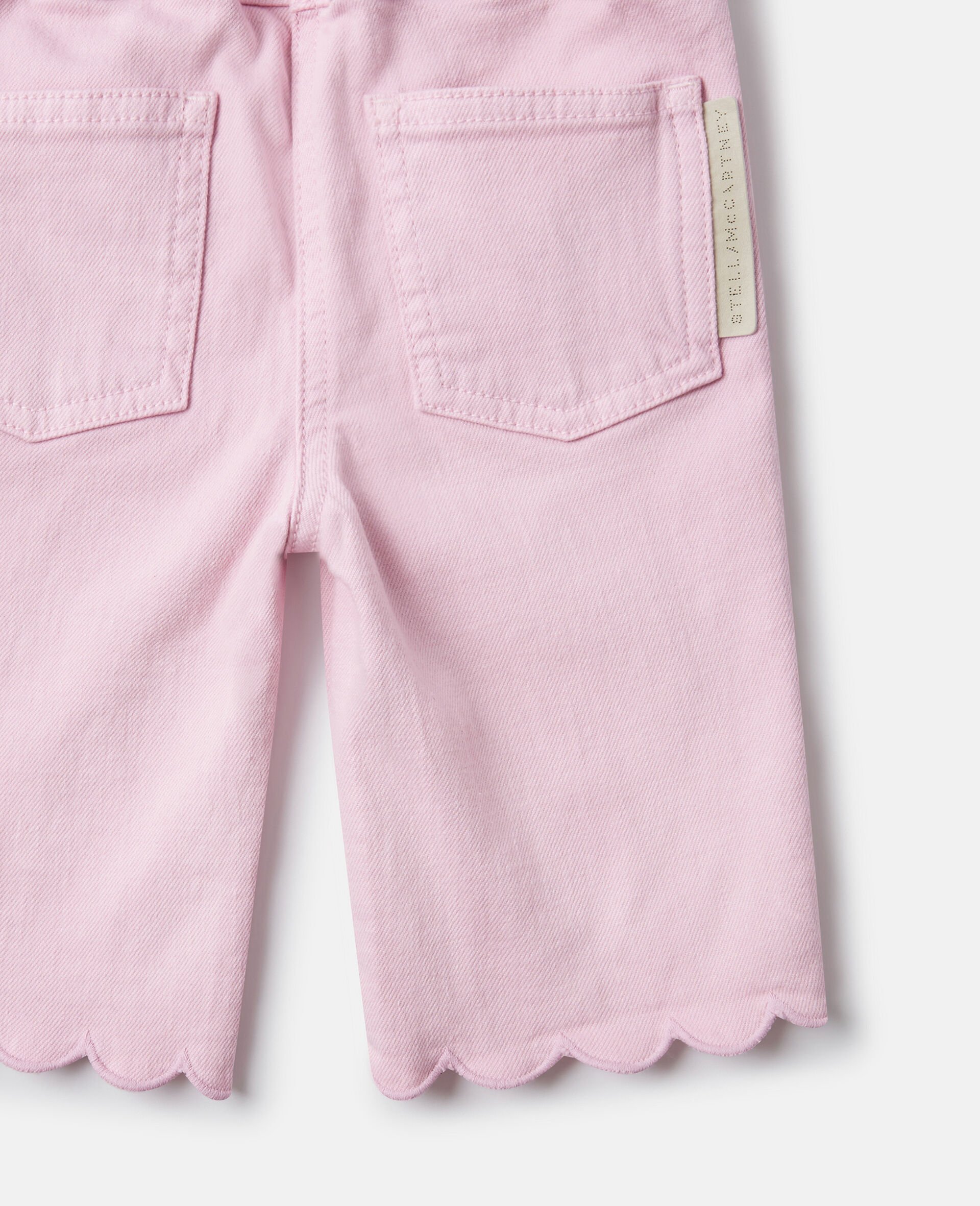 Scallop Trim  Denim Jeans-Purple-large Scallop Trim  Denim Jeans-Purple-large image number 3