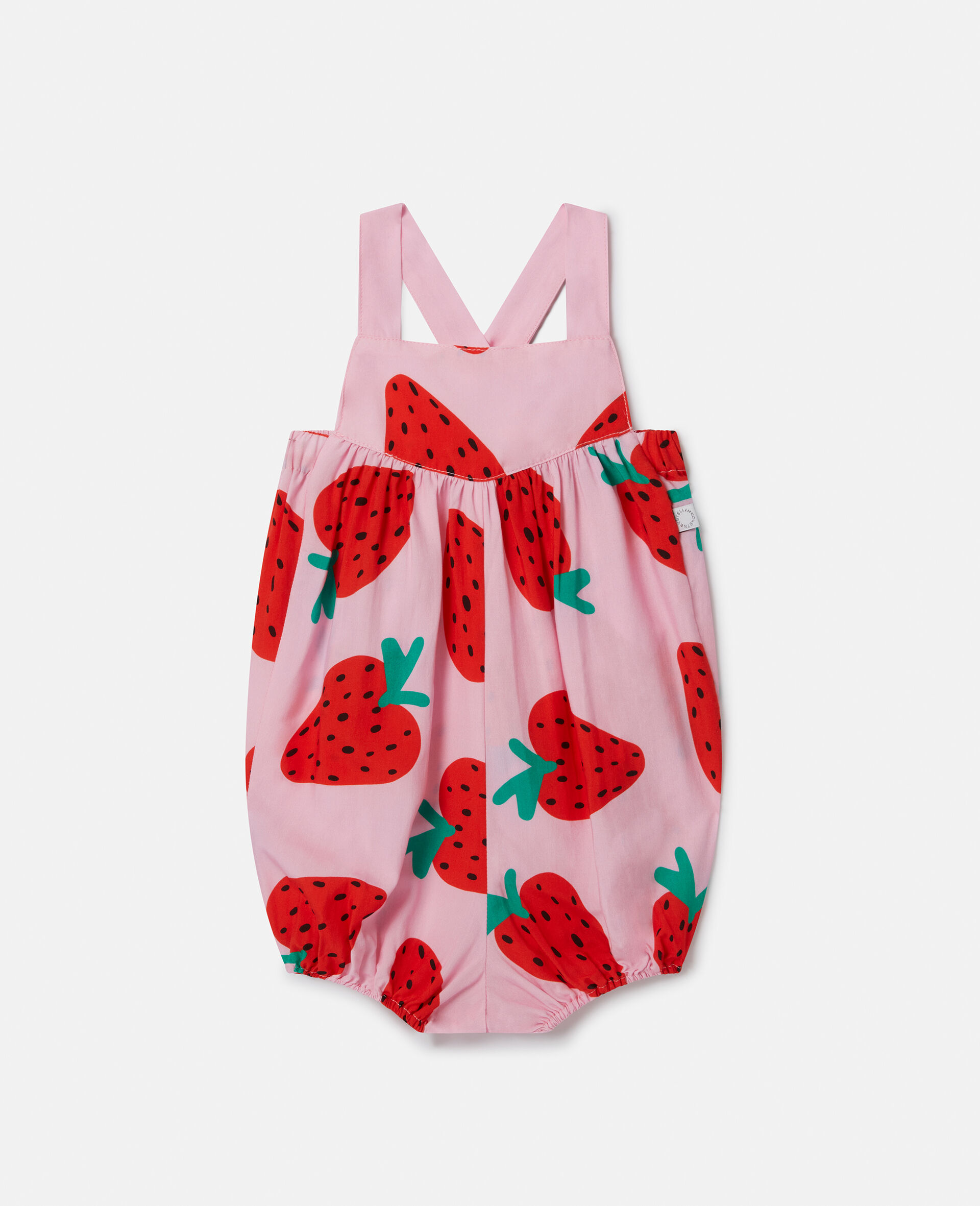 Strawberry Print Romper-Pink-large image number 0
