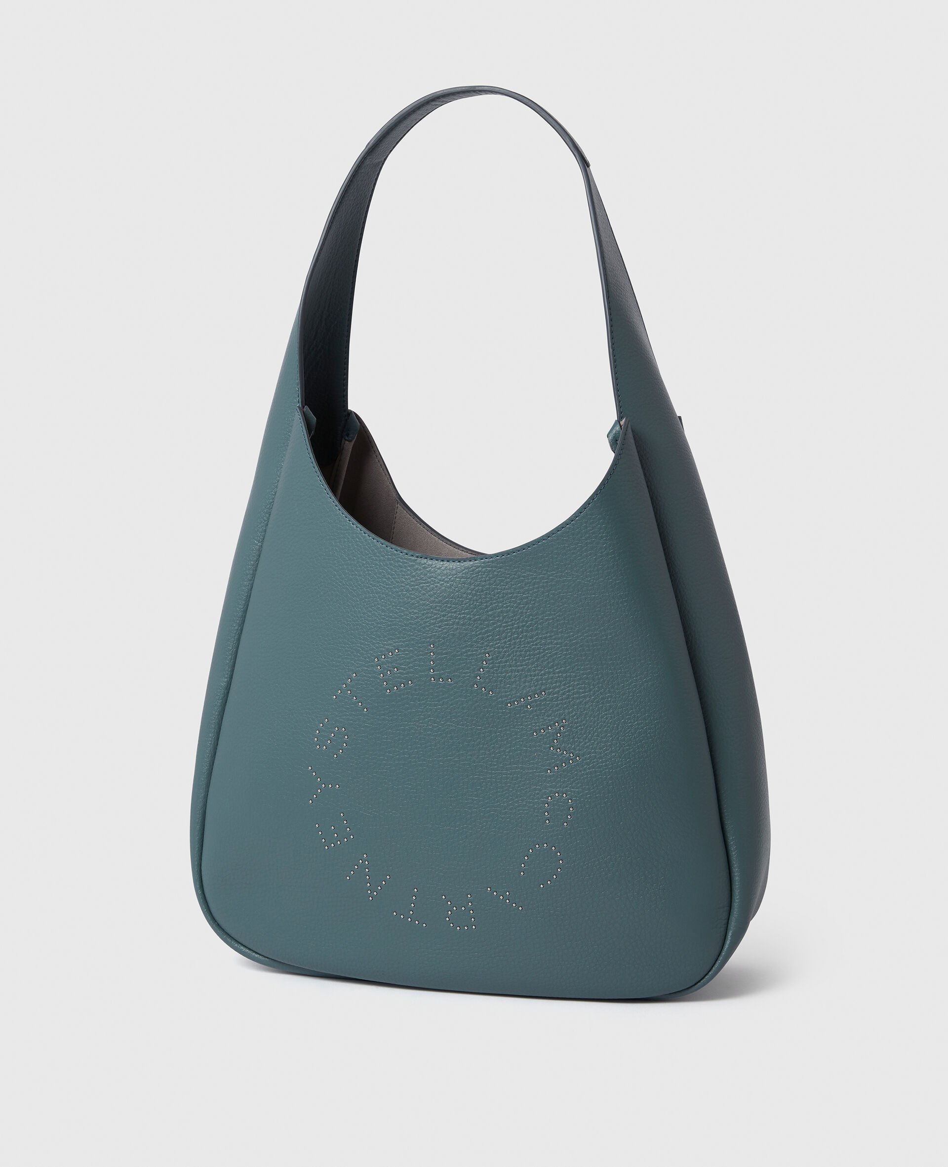 Grand sac hobo a clous Logo-Noir-large image number 2