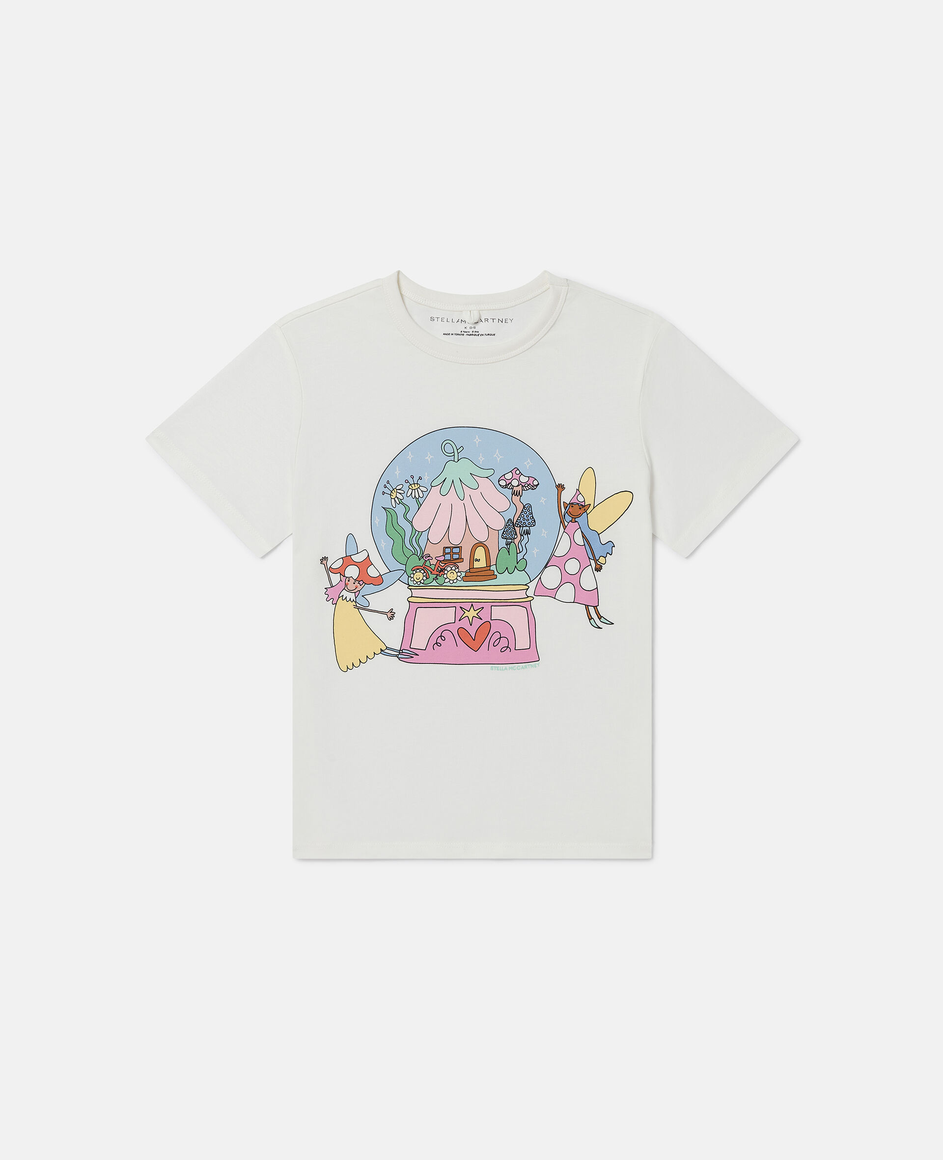 Fairies Print Crewneck T-Shirt-White-large image number 0
