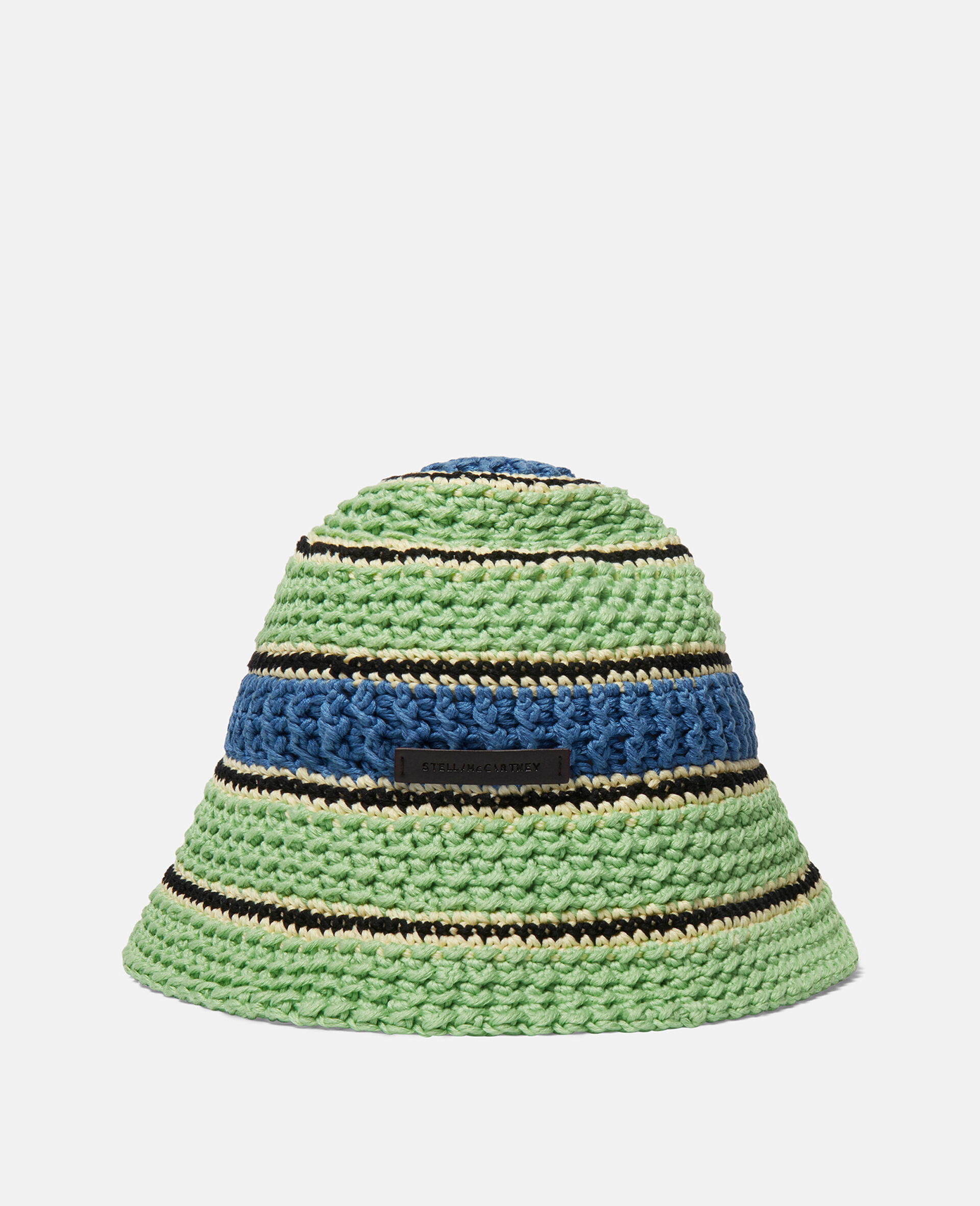 Logo Cotton Crochet Bucket Hat-Green-large image number 0