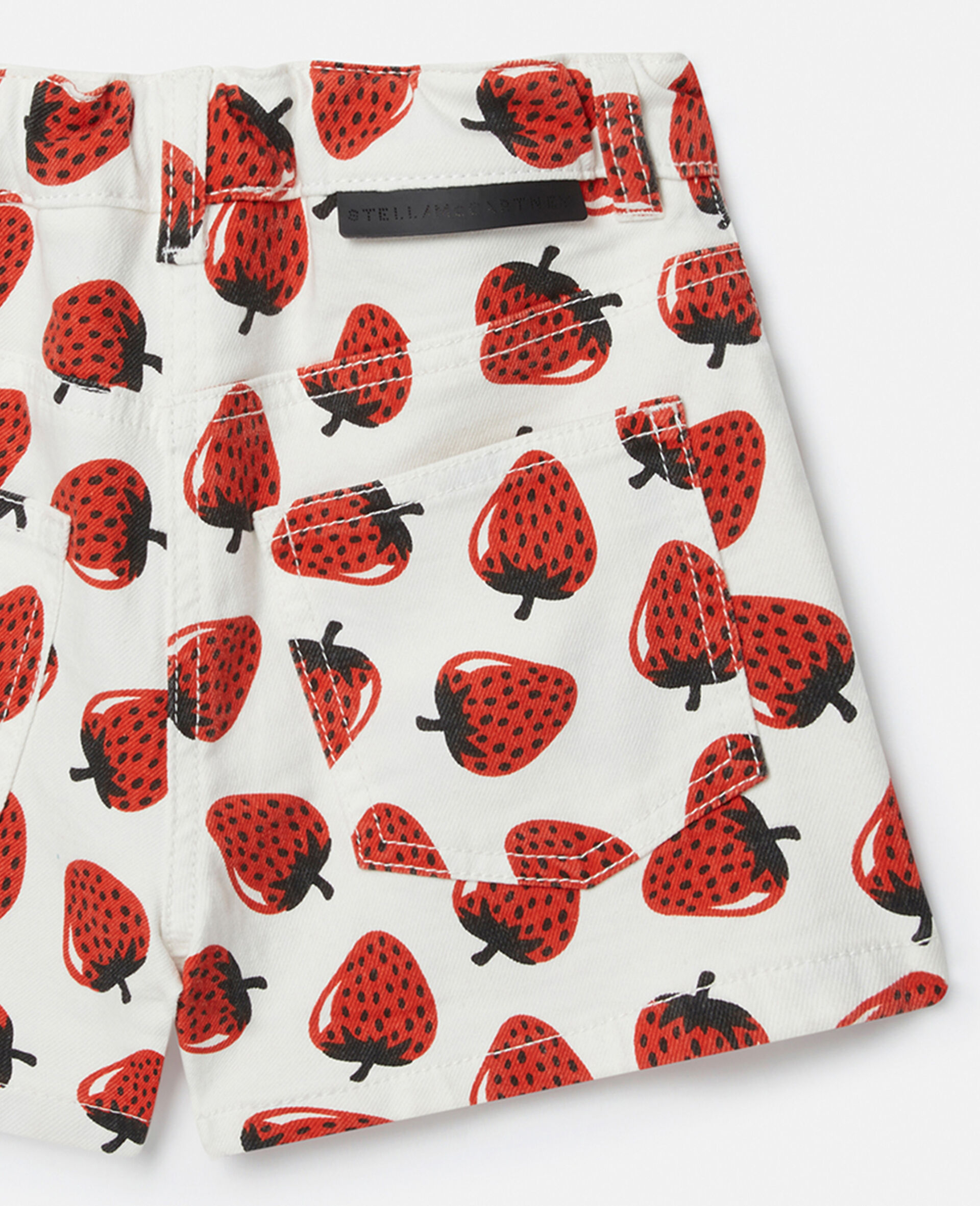 Shorts mit Erdbeer-Print-Cream-large image number 3