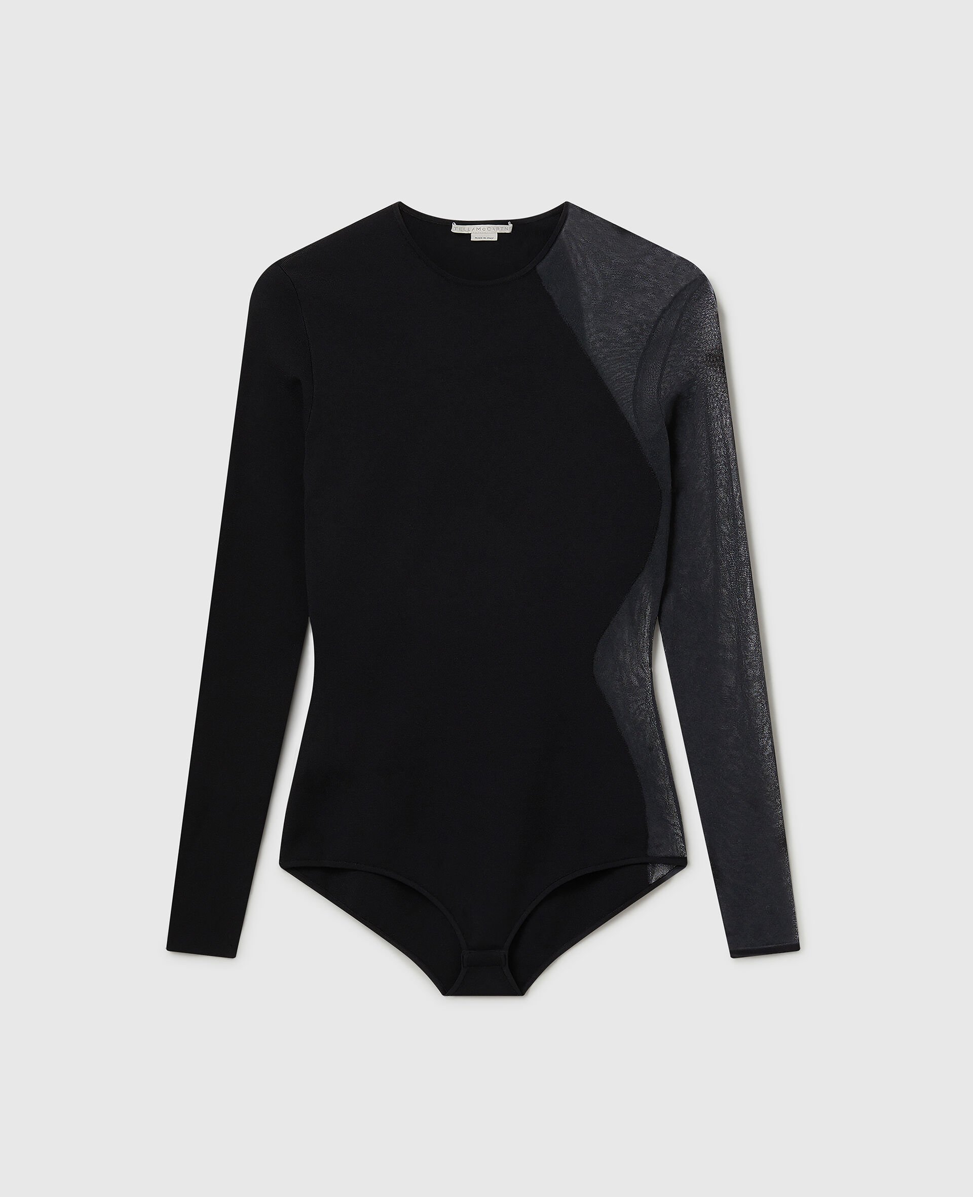 Miracle Long-Sleeve Compact-Knit Bodysuit-Black-large image number 0