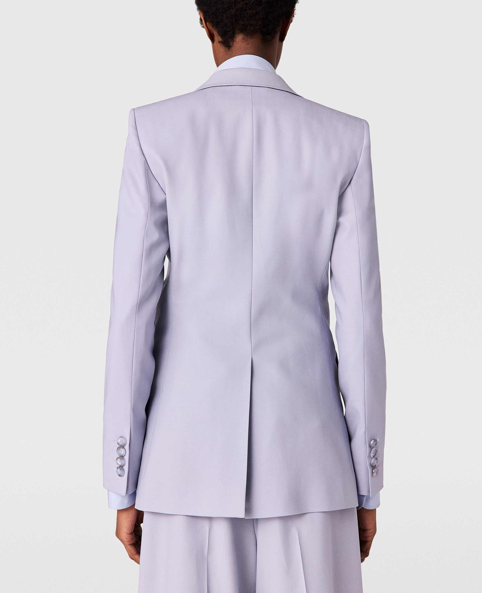 Einreihiger Blazer mit Spitze und Revers-Blau-large image number 4