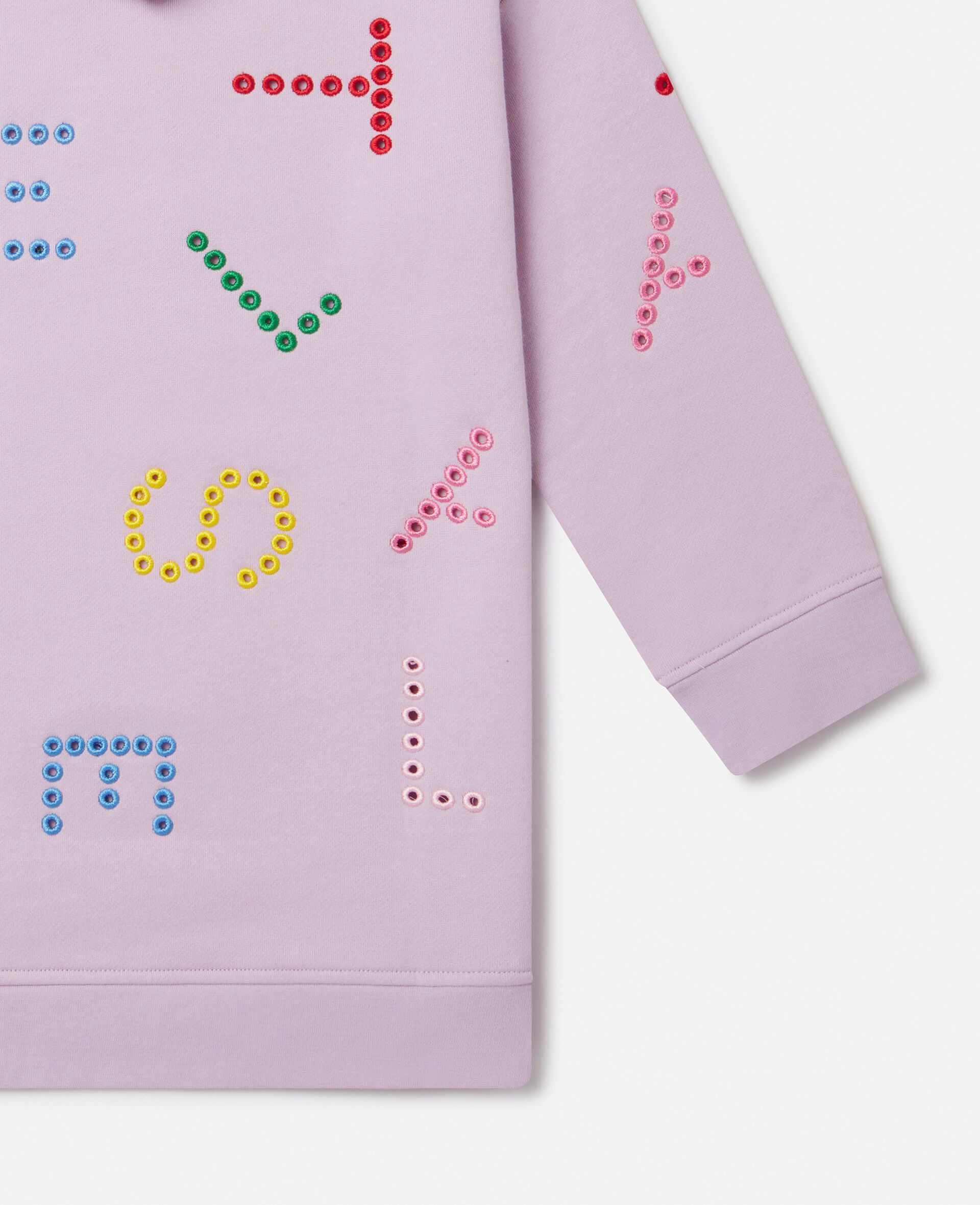 Stella Pattern Hoodie Dress-Pink-large Stella Pattern Hoodie Dress-Pink-large image number 3