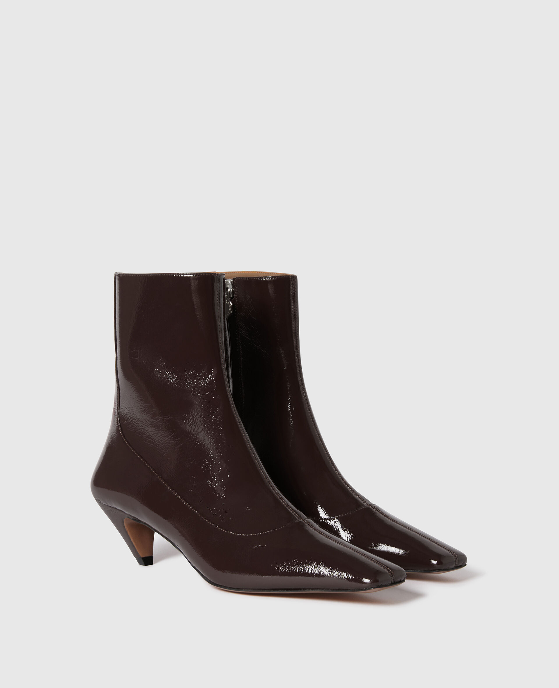 Stella Spur Stiefelette mit Absatz-Brown-medium