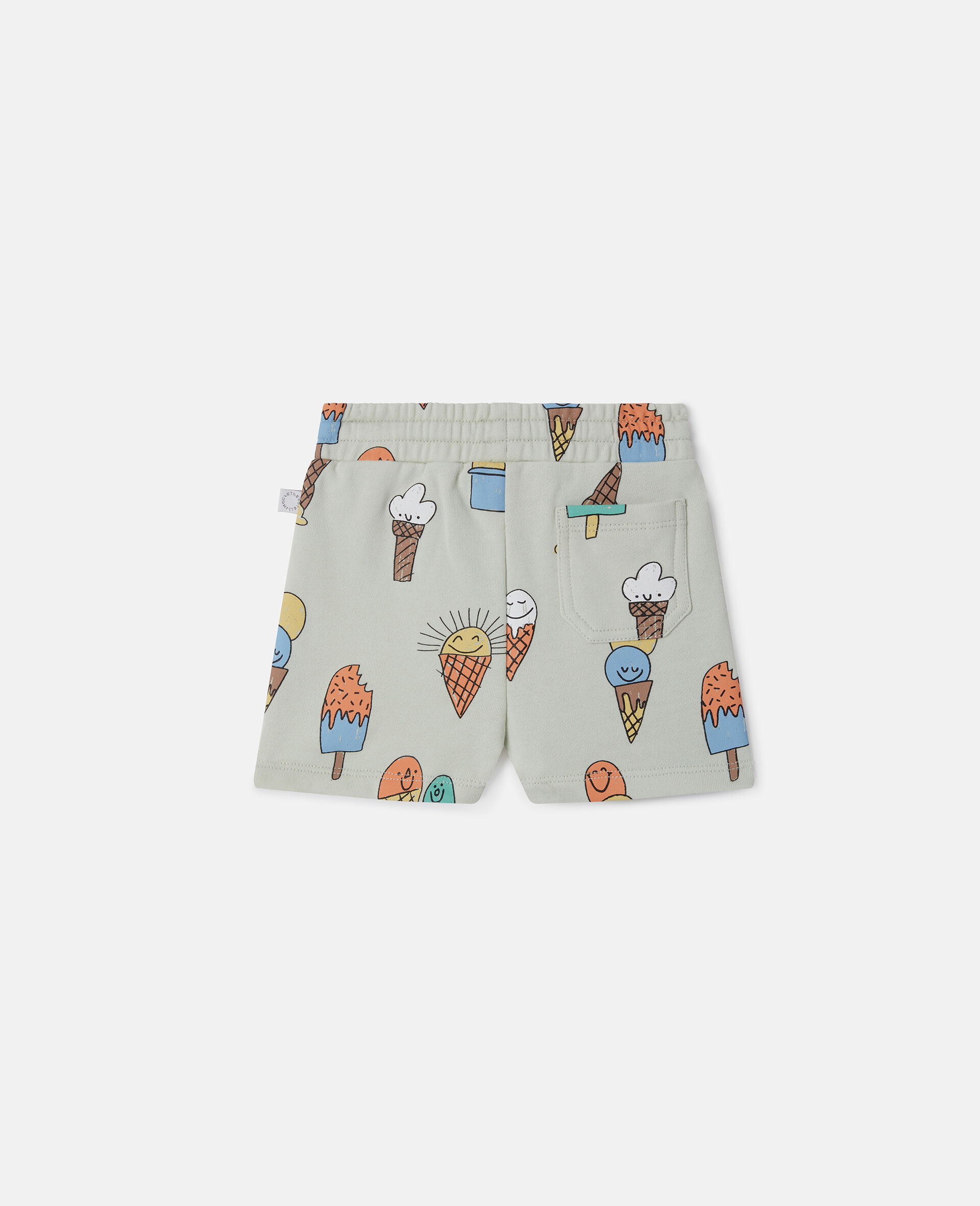 Ice Cream Print Shorts-Grey-large Ice Cream Print Shorts-Grey-large image number 2