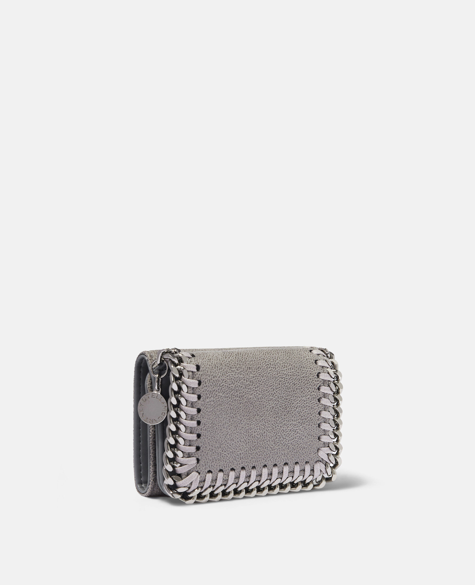 Women Grey ファラベラ スモール フラップ ウォレット | Stella McCartney JP