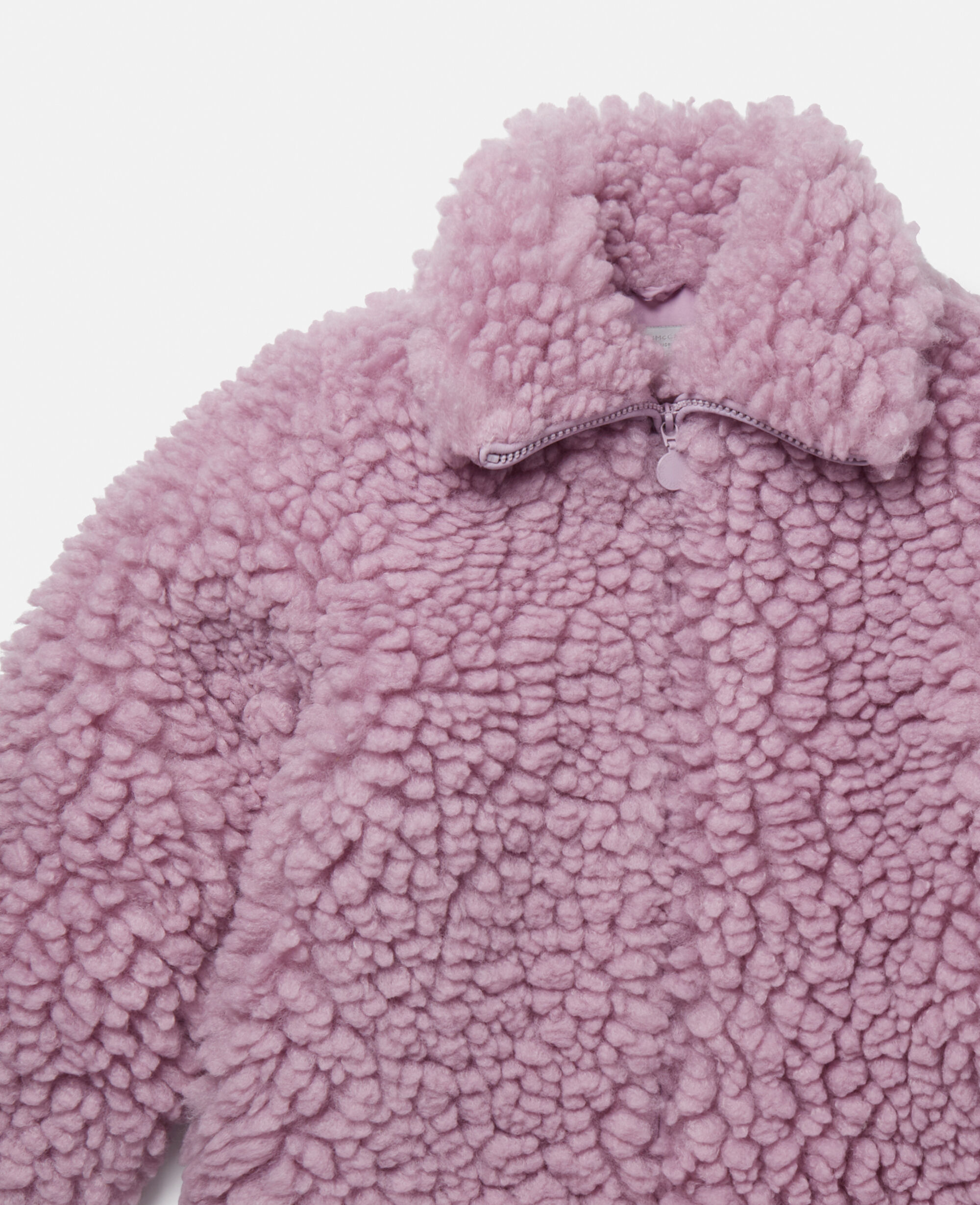 Lavender teddy coat top