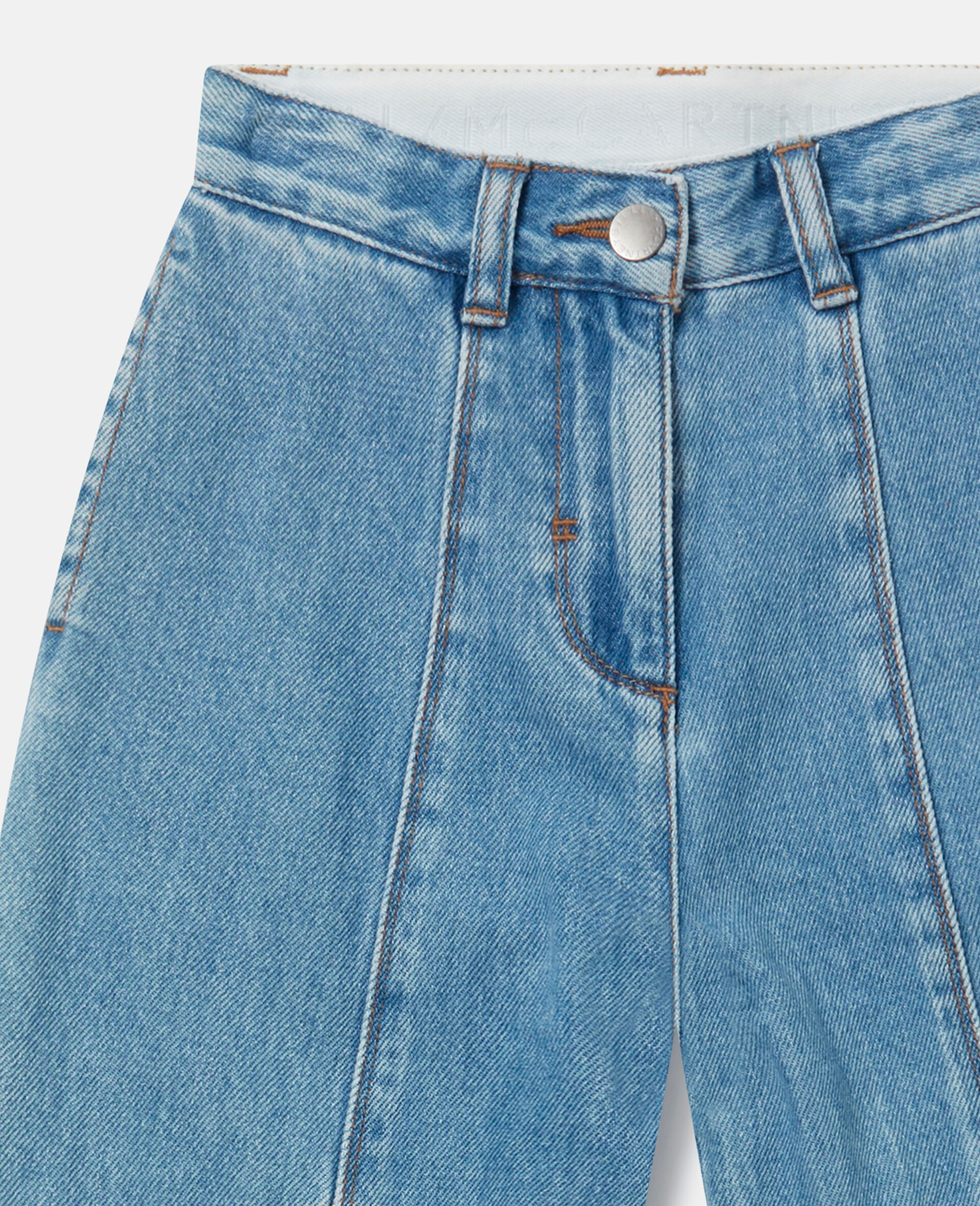 Slim-Leg Denim Jeans -Blue-medium