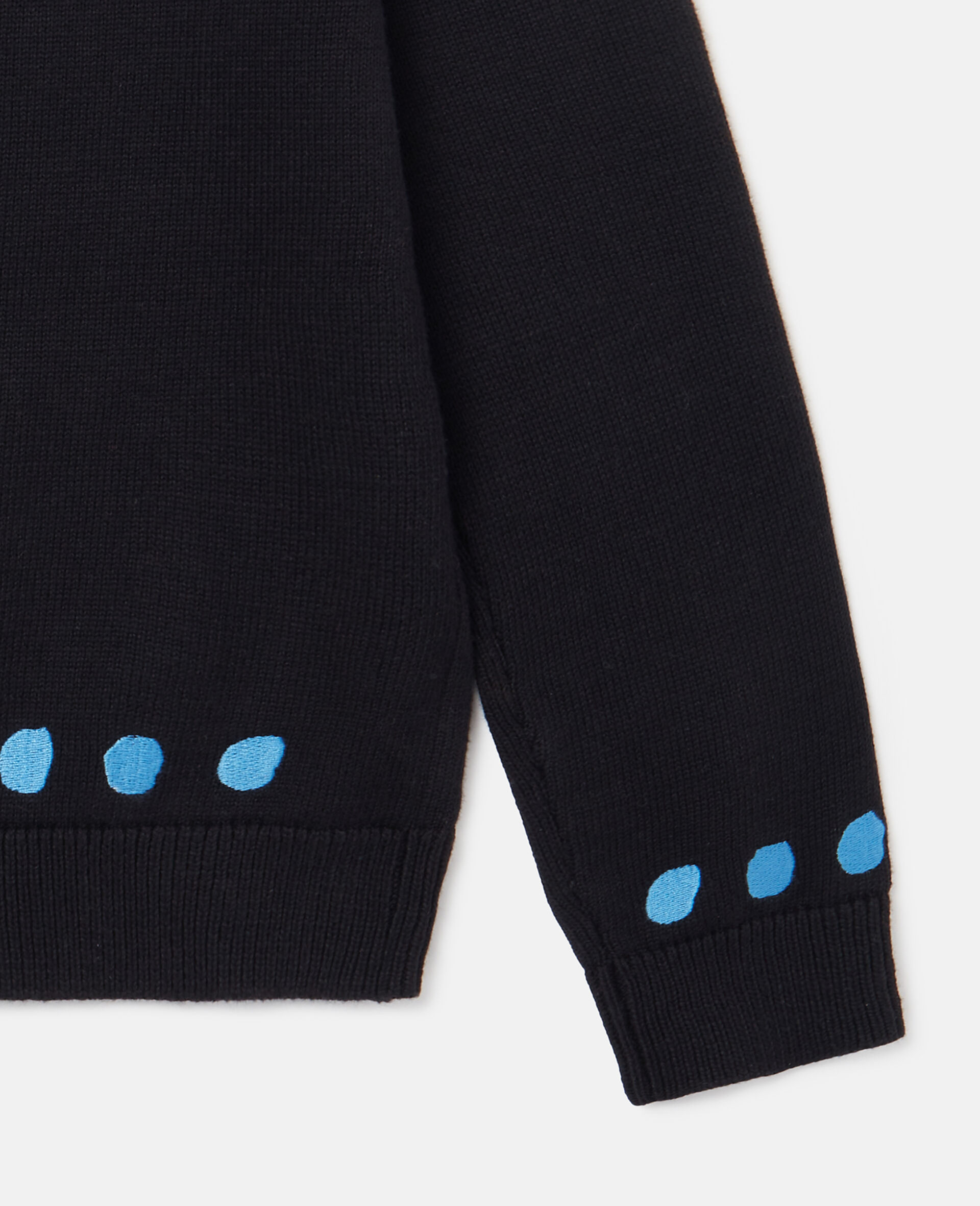 Tulip Appliqué Cardigan-Black-large image number 3