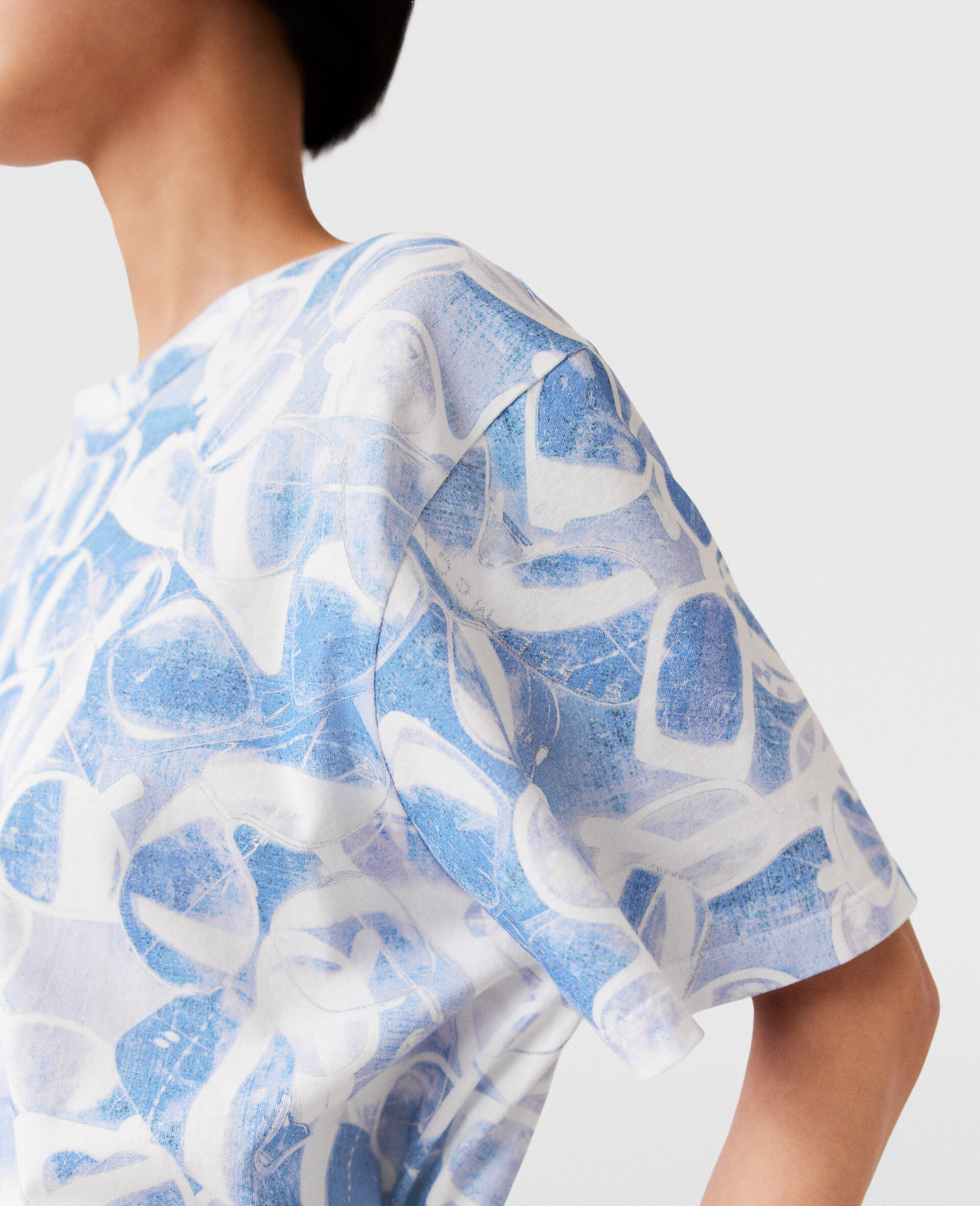 Sunglasses Print Boxy T-Shirt-Multicoloured-large image number 2