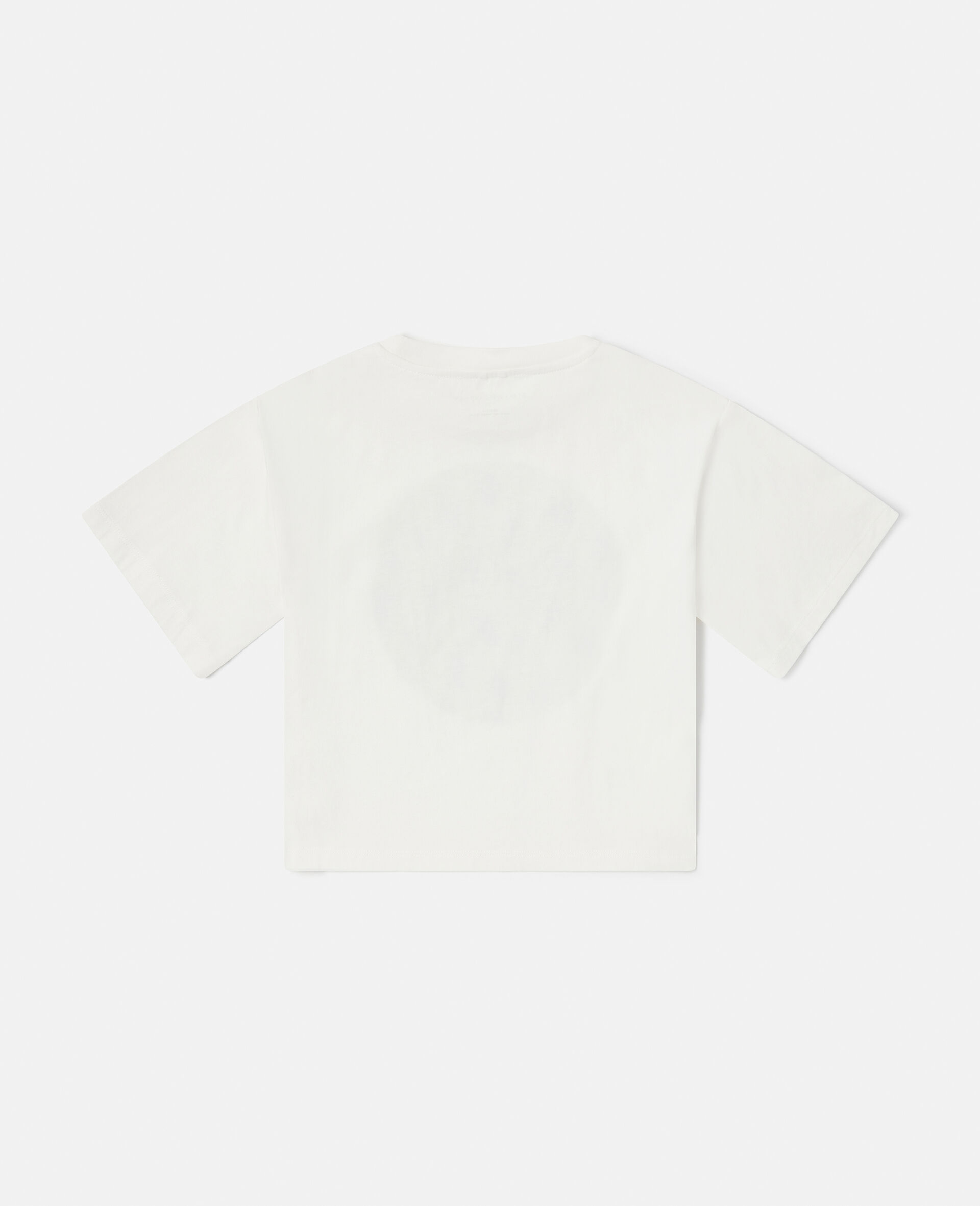 Stella Logo Camouflage Print Cropped T-Shirt-White-large image number 2