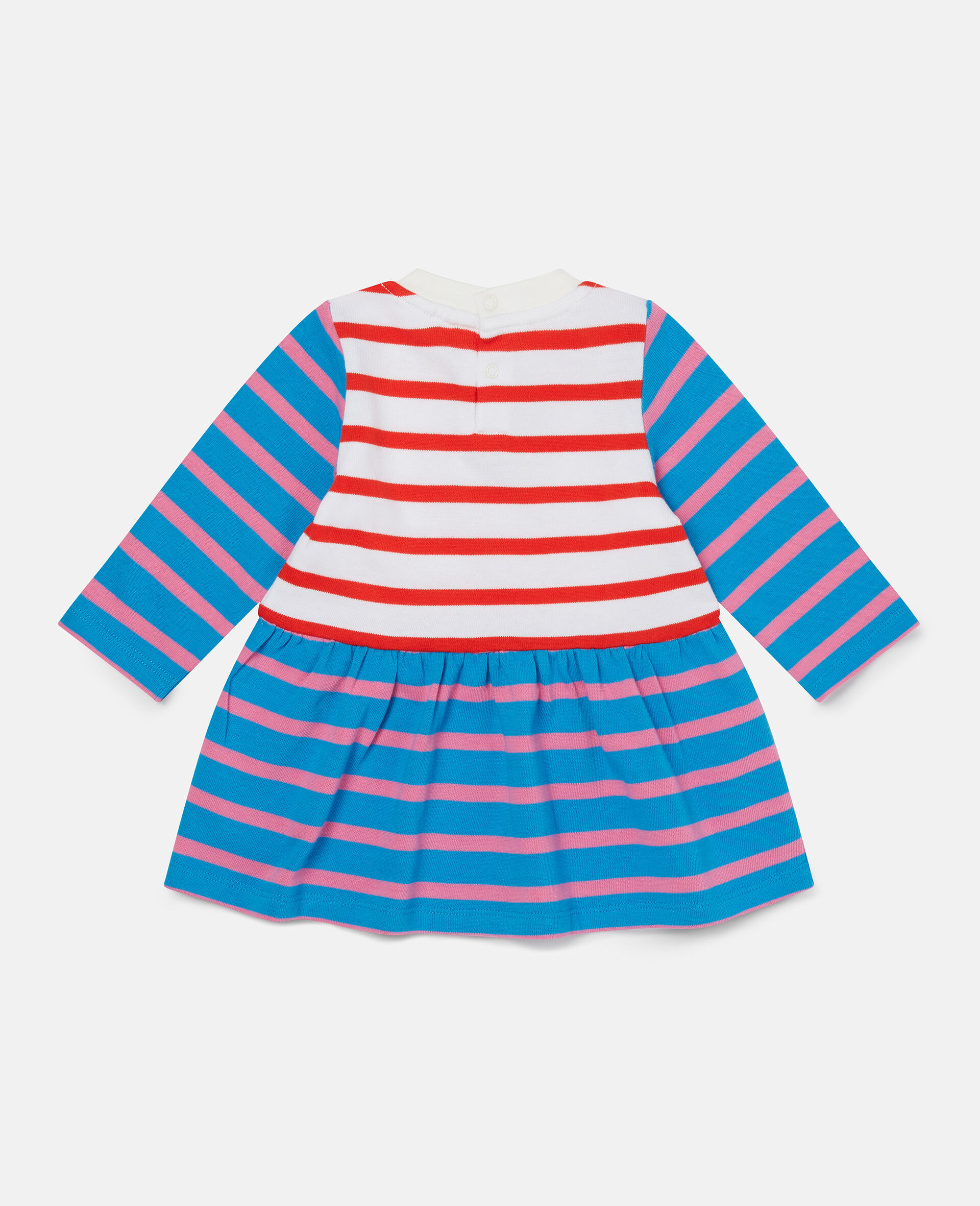 Cotton Striped Be Super Nice Dress-Multicolour-large image number 1