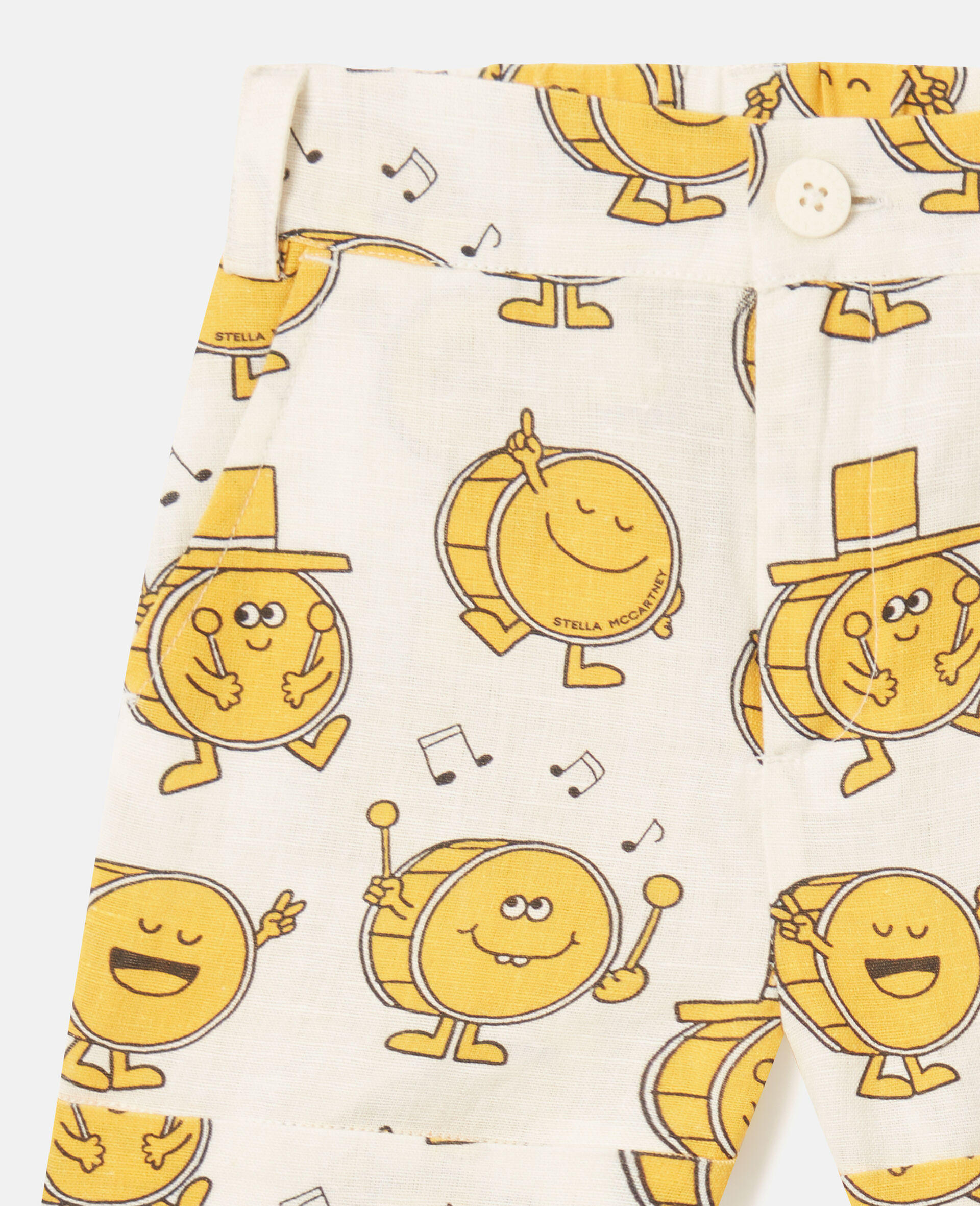 Drum Print Shorts-Multicolour-medium