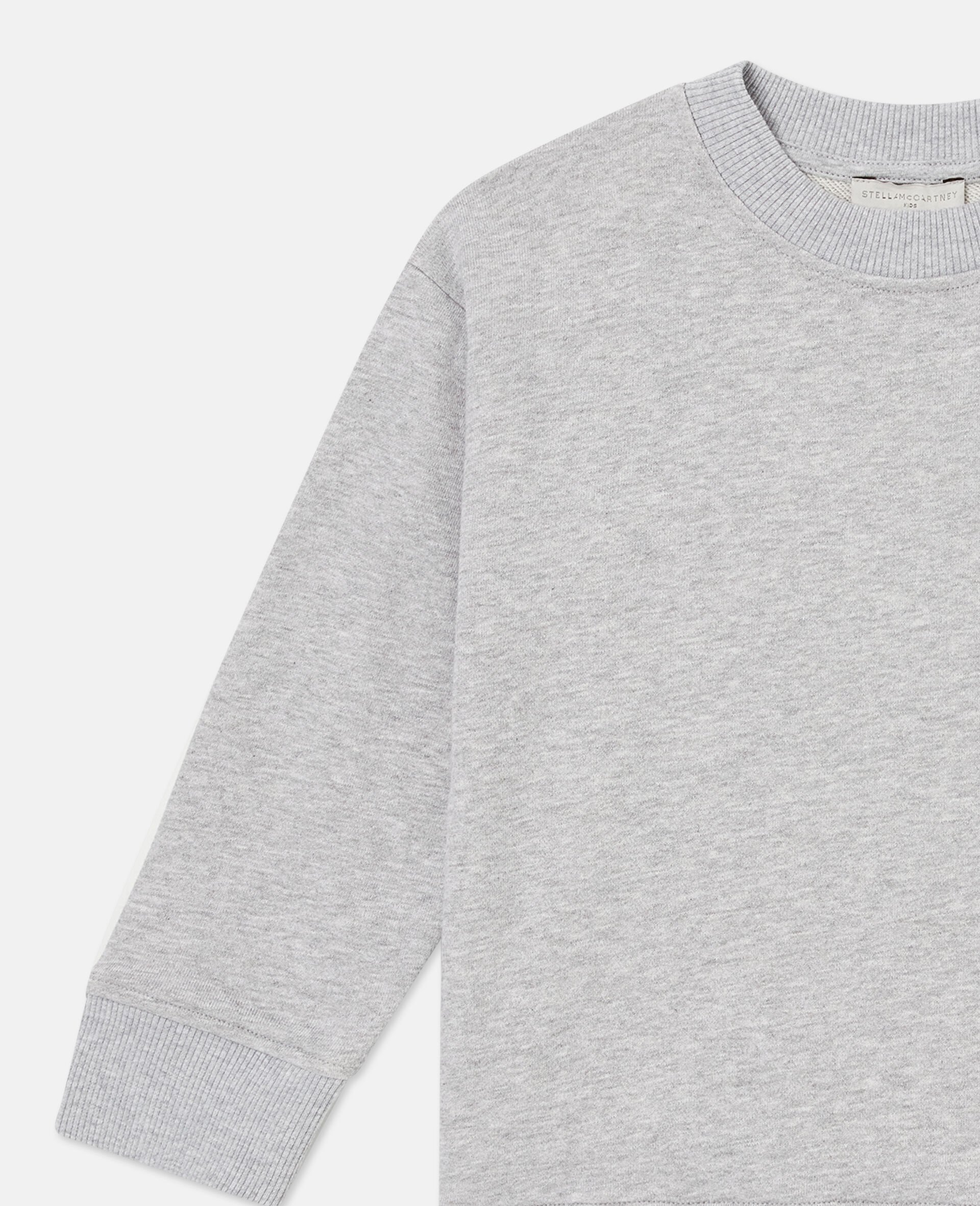 S-Wave Logo Sweatshirt And Shorts Set-Green-large image number 1