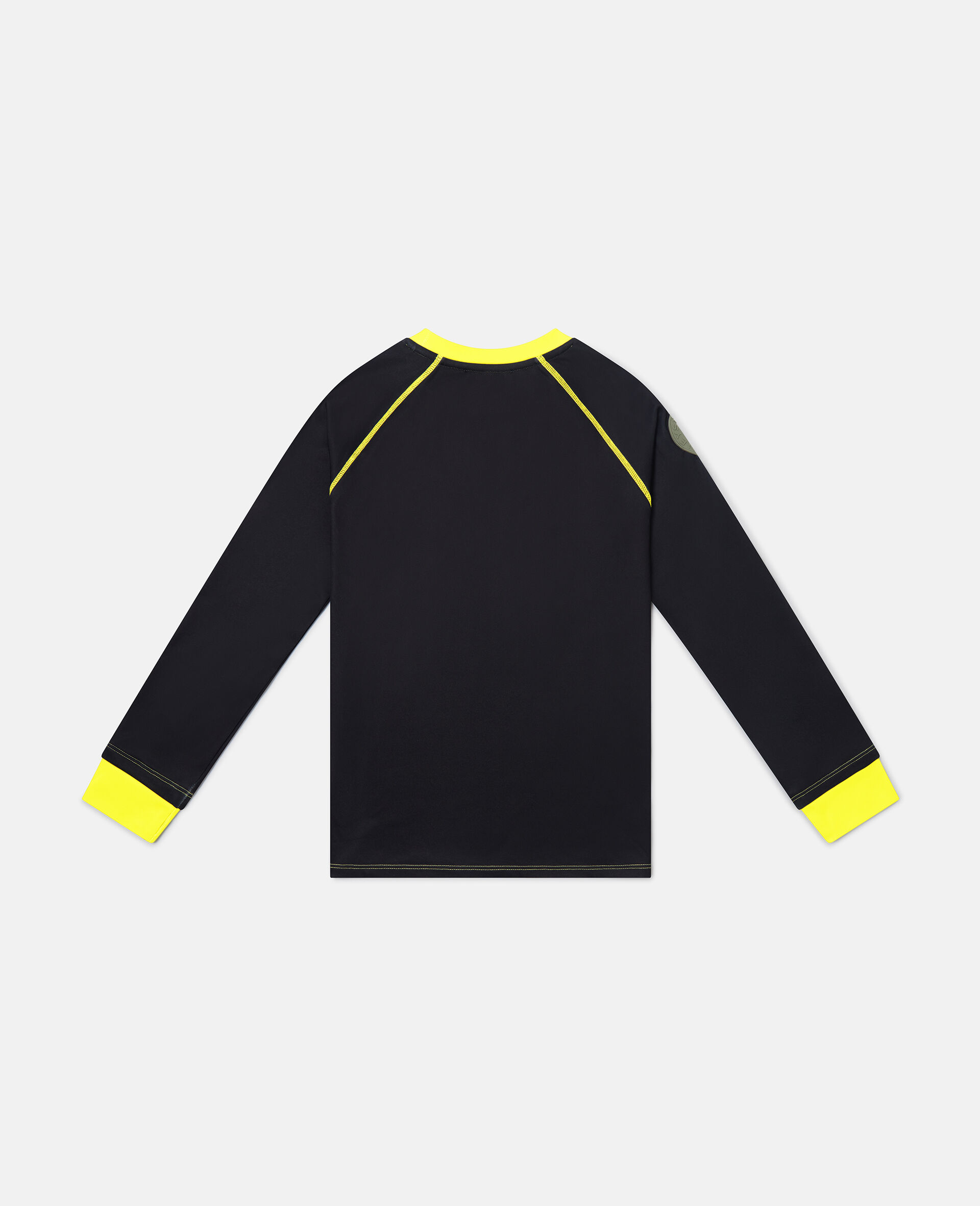 コントラスト トリム パジャマトップ-ブラック-large image number 2