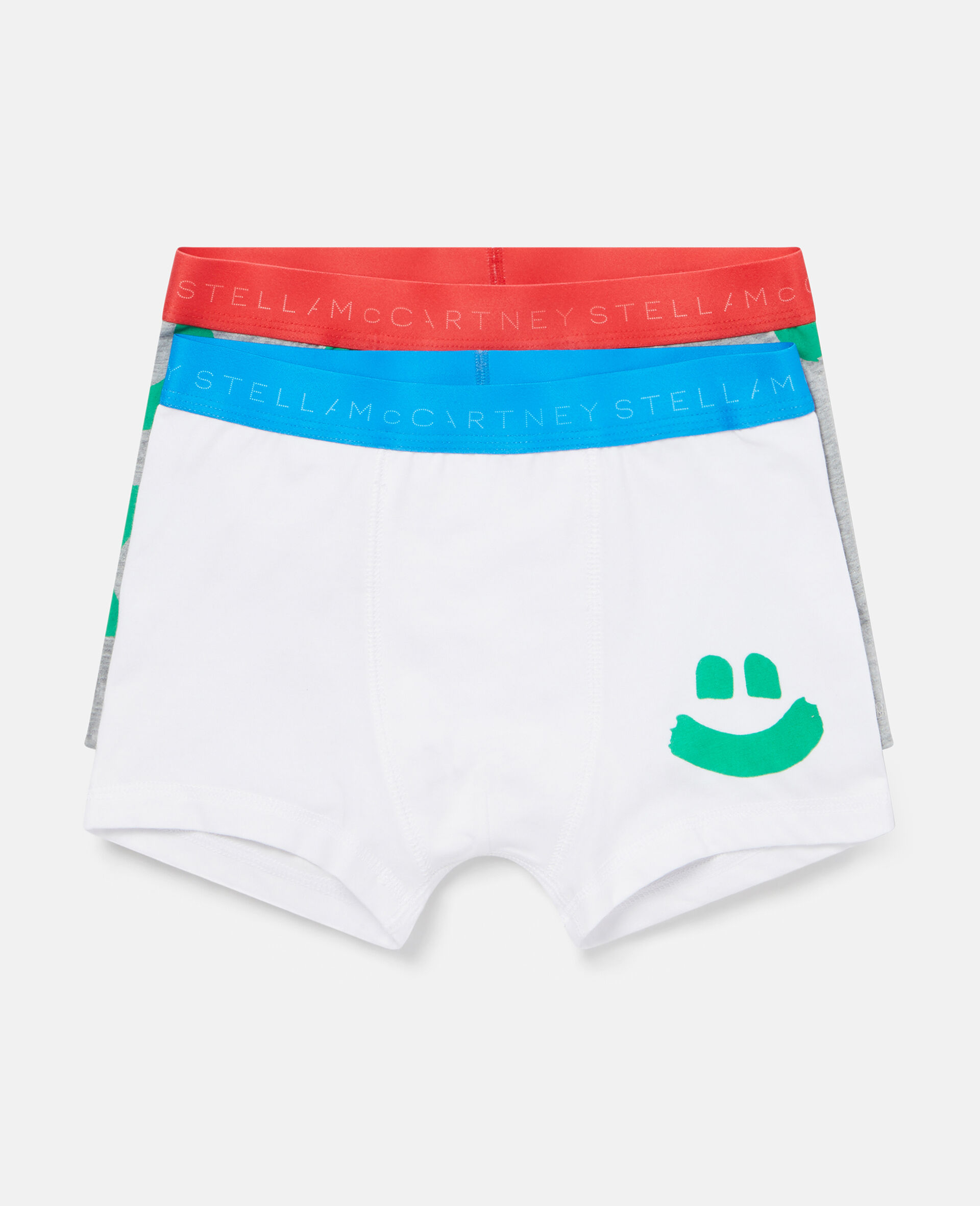 Smile Print Jersey Boxer Set-Multicoloured-large image number 0